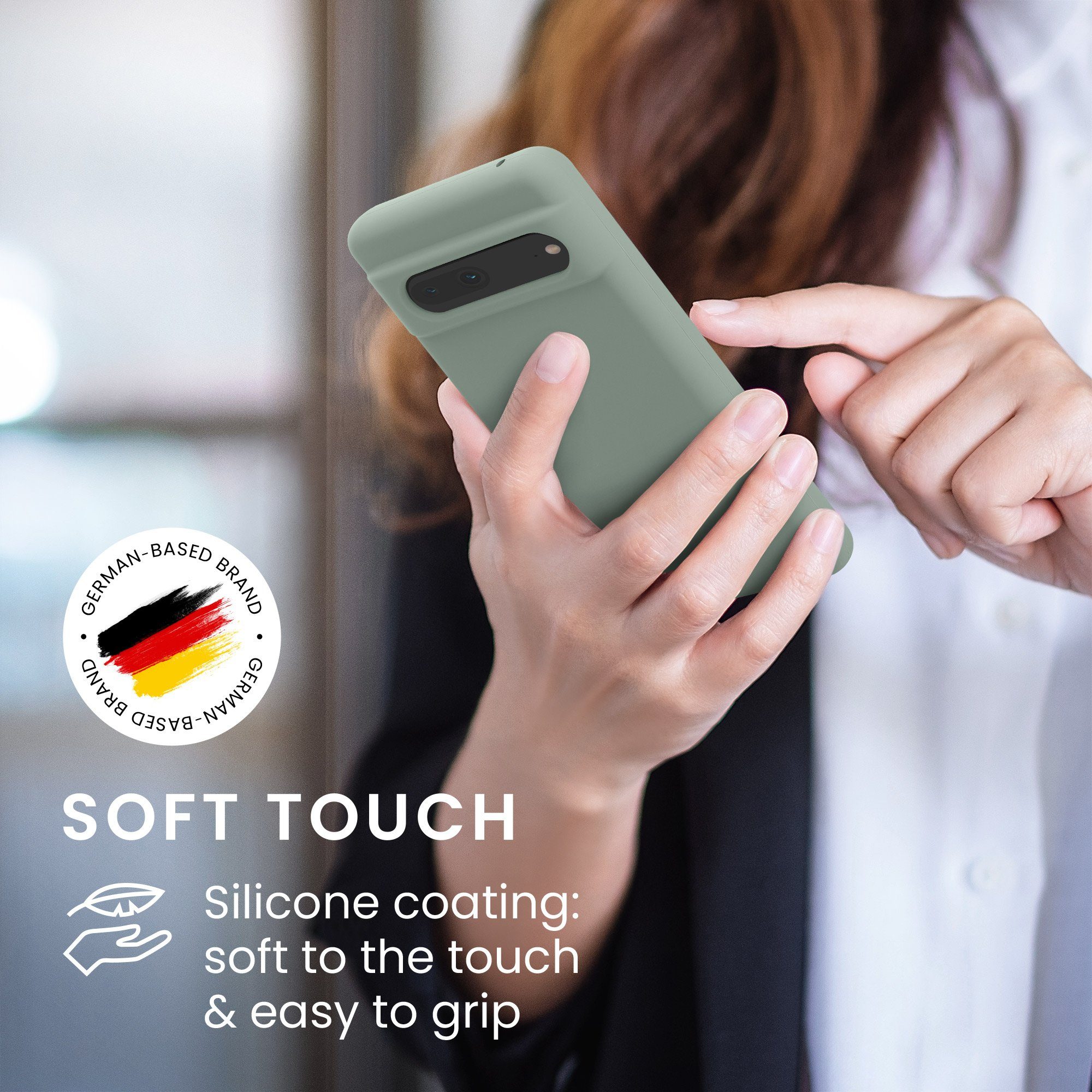 kwmobile Handyhülle Hülle für Google Pixel 7, Hülle Silikon gummiert - Handyhülle - Handy Case Cover – Bild 4 von 5