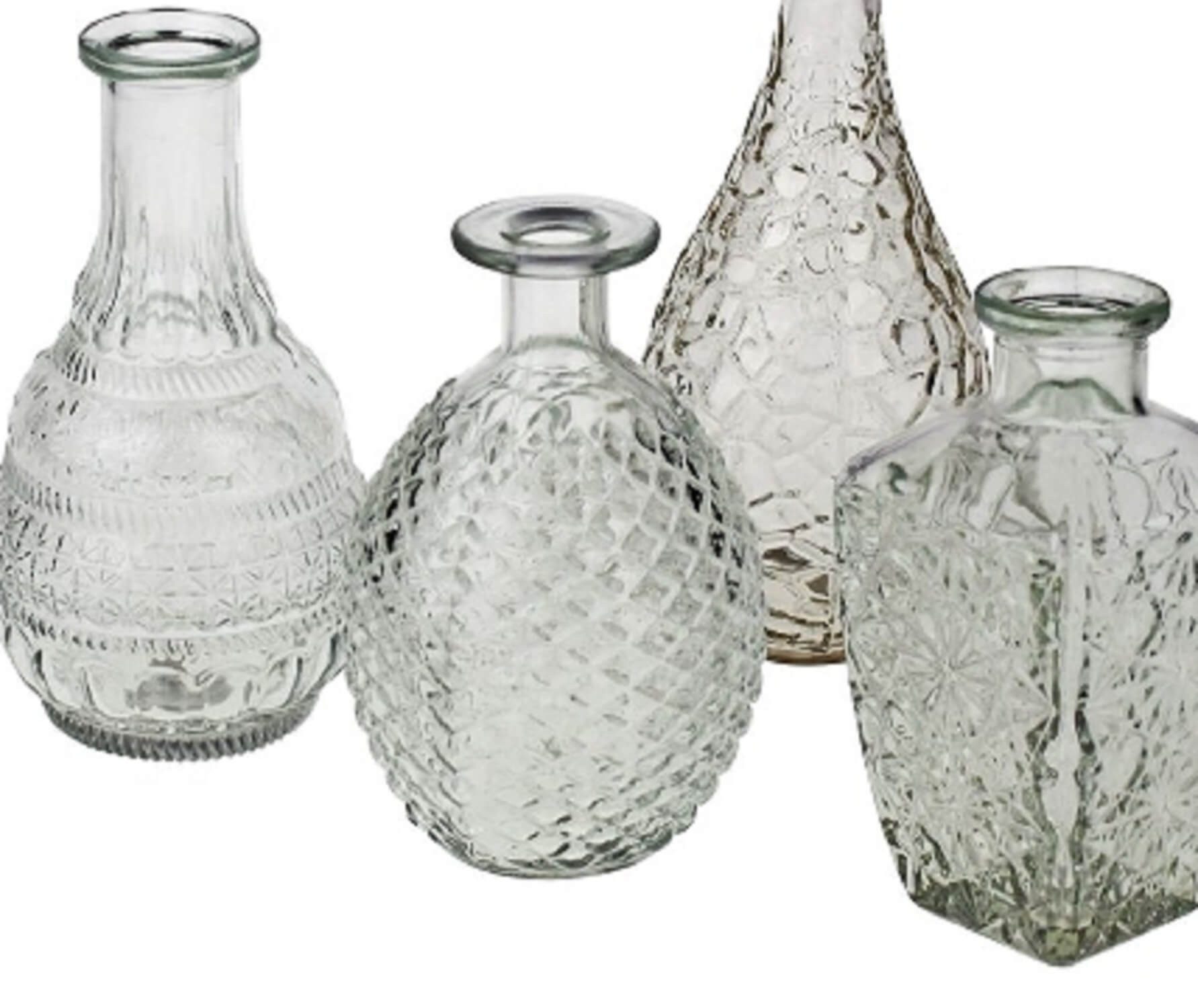 Werner Voß Kugelvase Deko Blumen Glas Vasen 4er Set 20 cm rund klar Tisch Flaschen (4 Glas Vasen). € 14,50