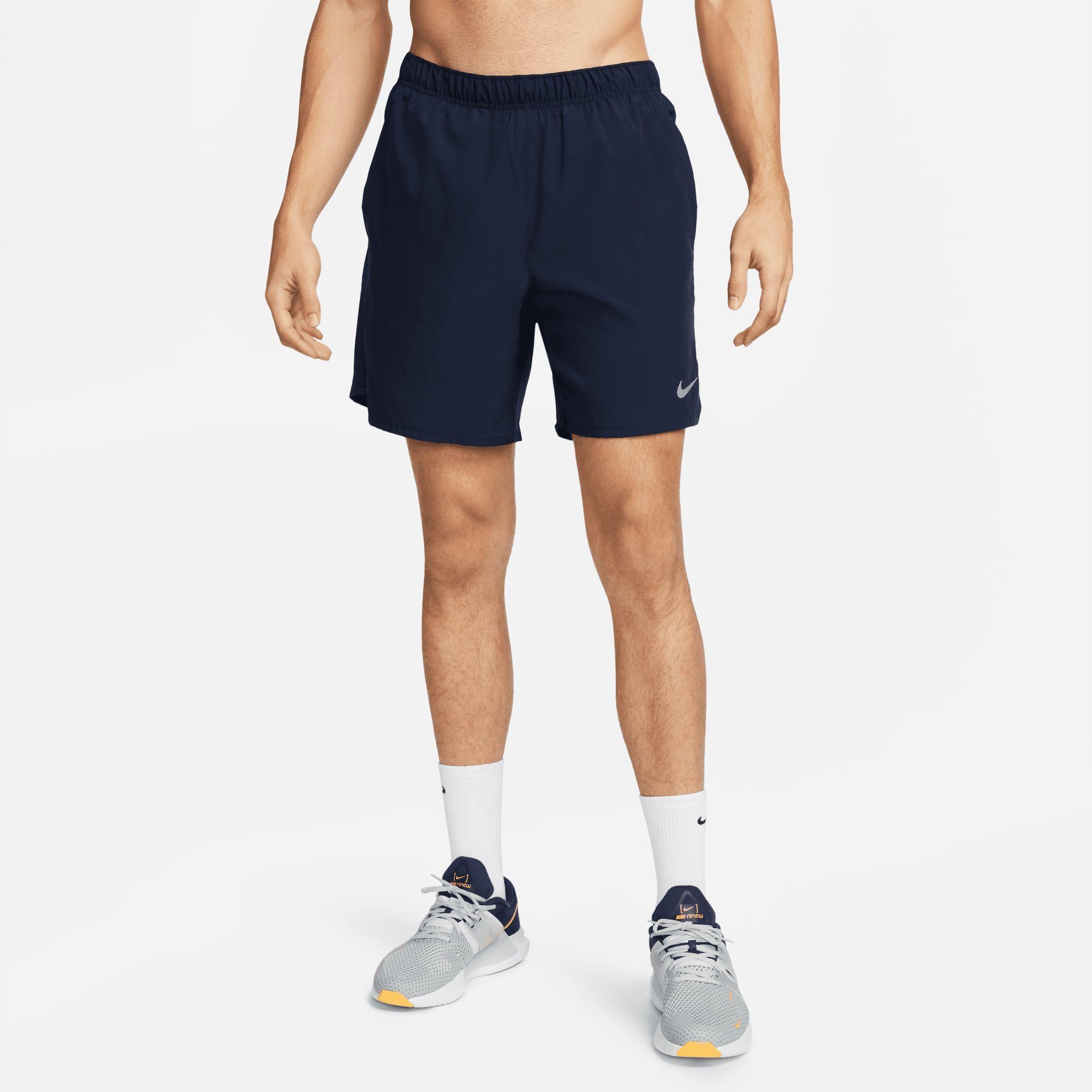 Nike Laufshorts DRI-FIT CHALLENGER " MEN'S VERSATILE OBSIDIAN/OBSIDIAN/BLACK/REFLECTIVE -IN-1 SILV SHORTS