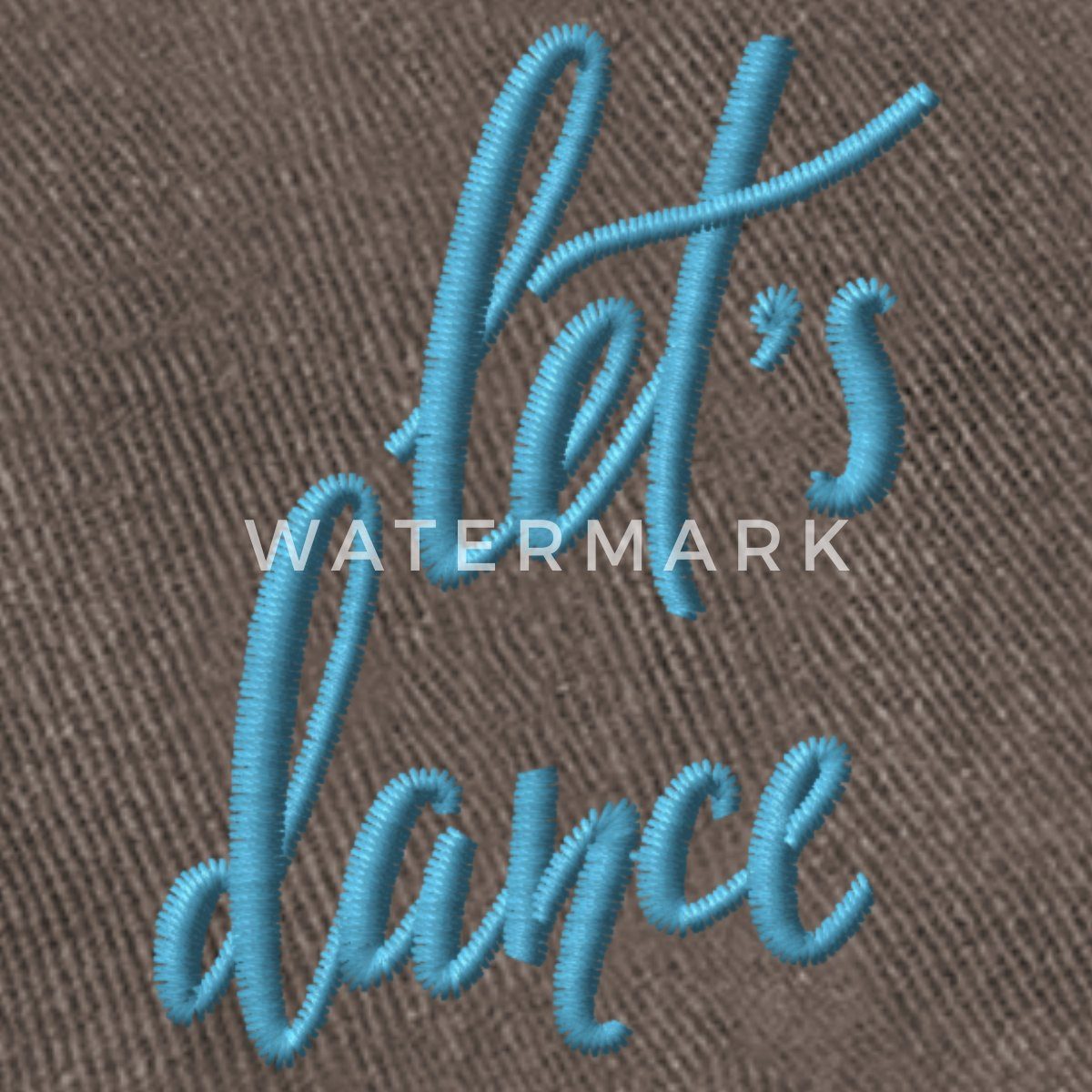 Spreadshirt Baseball Cap Let’s Dance Gestickte Typo Für Tänzer Vintage Cap (1-St)