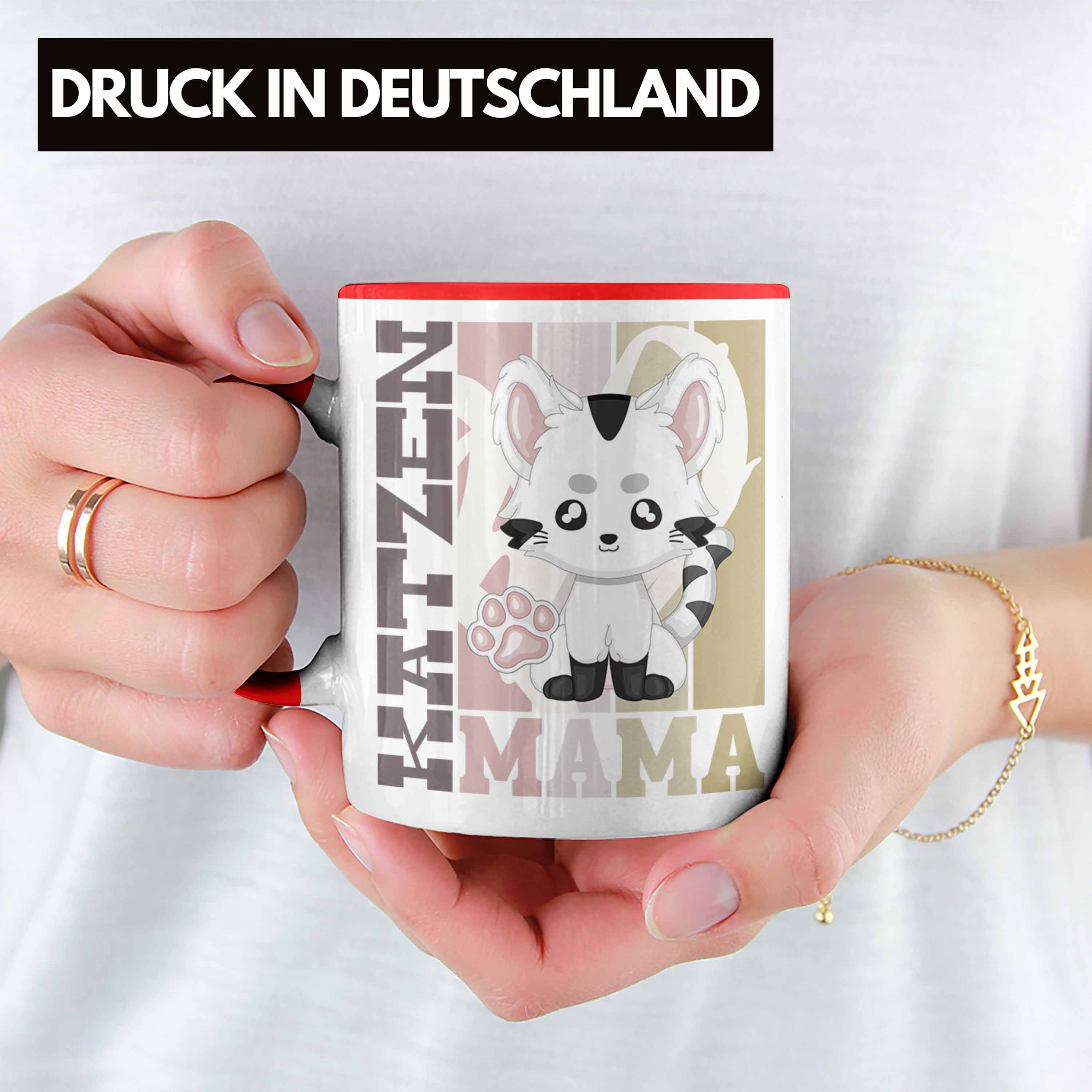 Trendation Tasse für Trendation Spruch - Rot Ge Mama Katze Tasse Geschenk Katzen Besitzerin