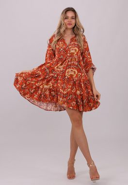 YC Fashion & Style Tunikakleid Paisley Boho-Chic Tunika-Kleid aus reiner Viskose Alloverdruck, Boho