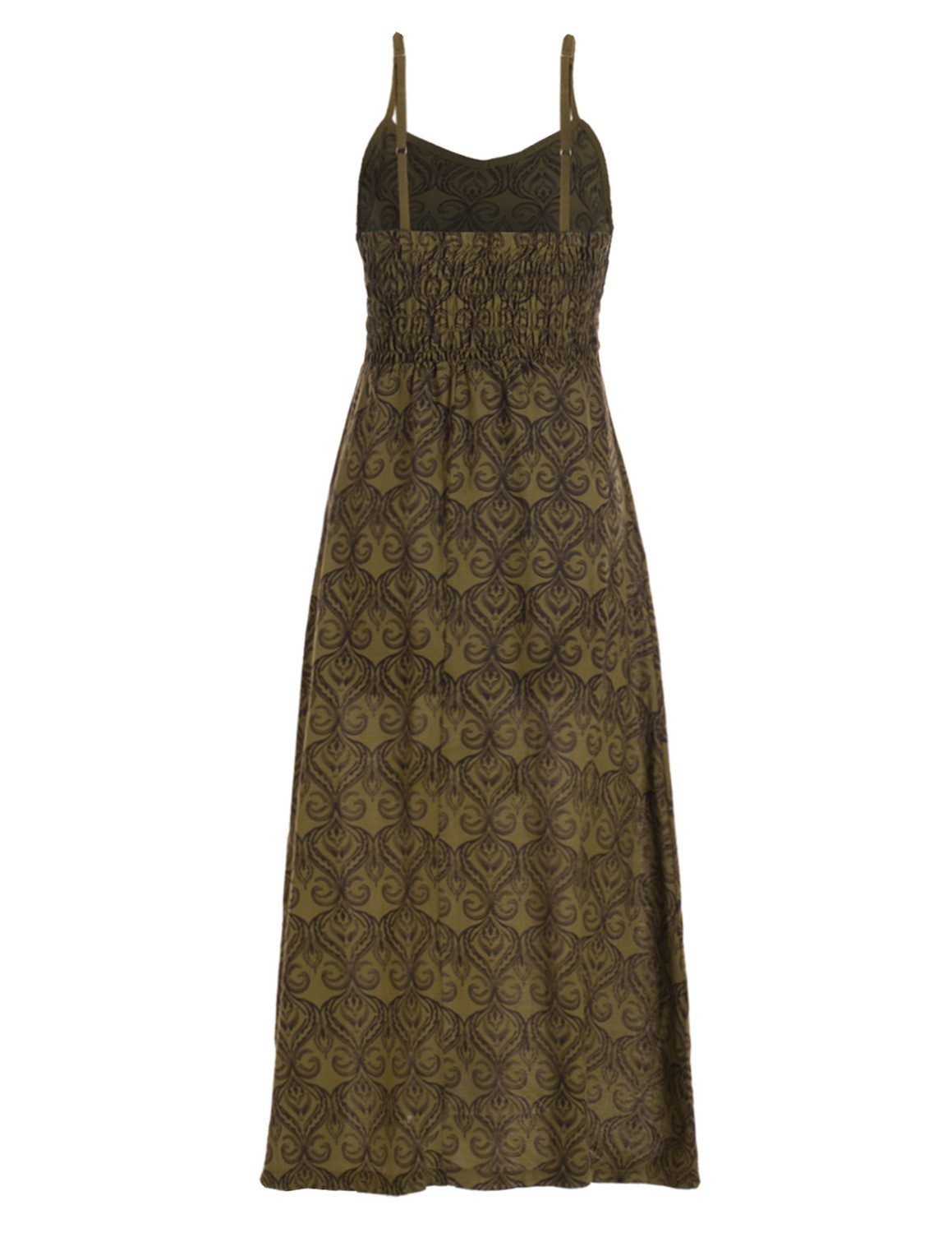 Vishes Sommerkleid Langes Kleid Baumwolle Ornament Print Spaghettiträger Alternative Mode, Boho, Hippie, Ethno, Festival – Bild 2 von 4