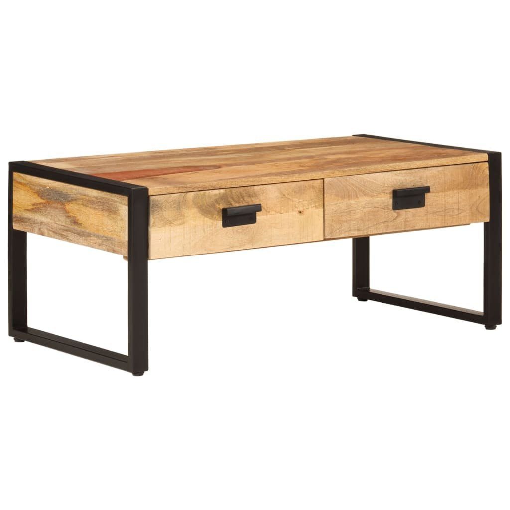 Couchtisch Couchtisch 100x54x40 cm Massivholz und Eisen