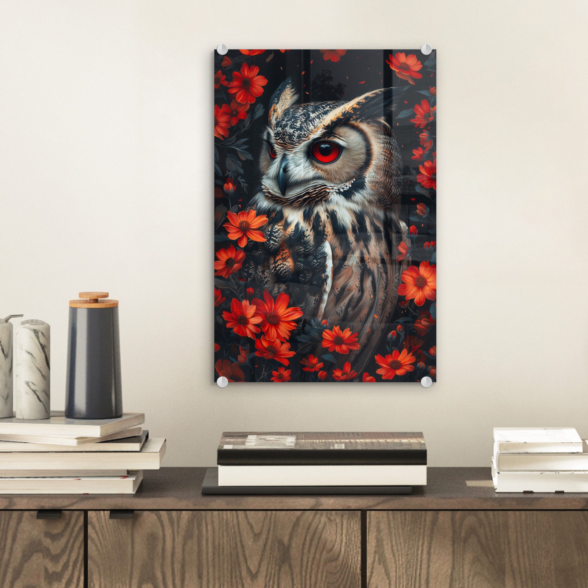 MuchoWow Acrylglasbild Eule - Waldtiere - günstig online kaufen