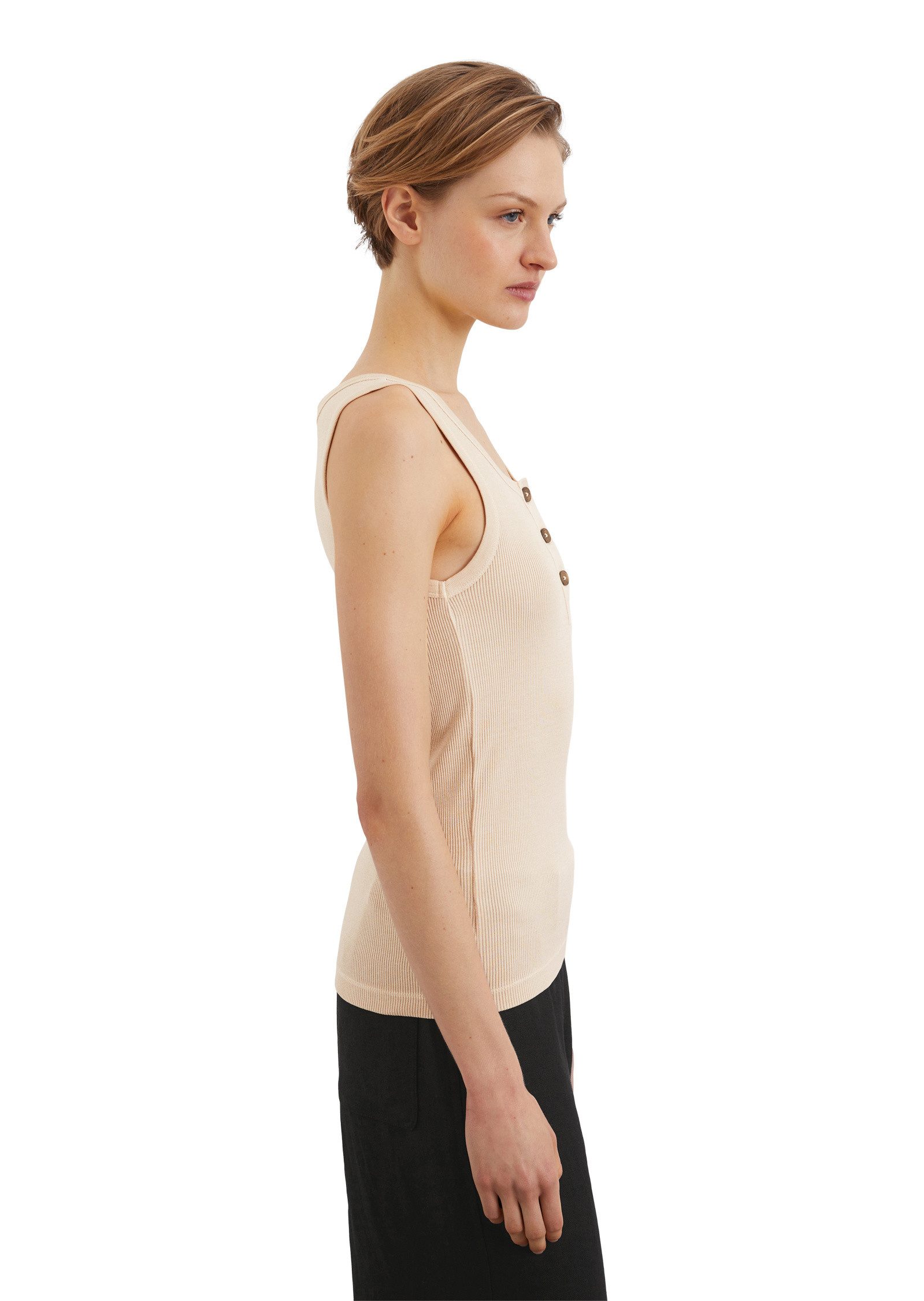 Marc O'Polo T-Shirt aus elastischem Rippjersey günstig online kaufen