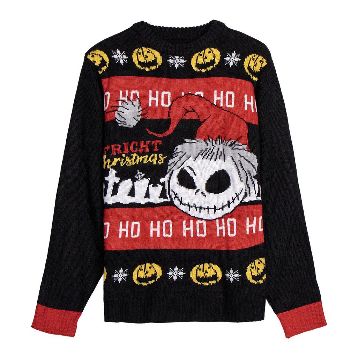 Strickpullover Nightmare Before Christmas Weihnachtspullover – Sweater 100 % Acryl