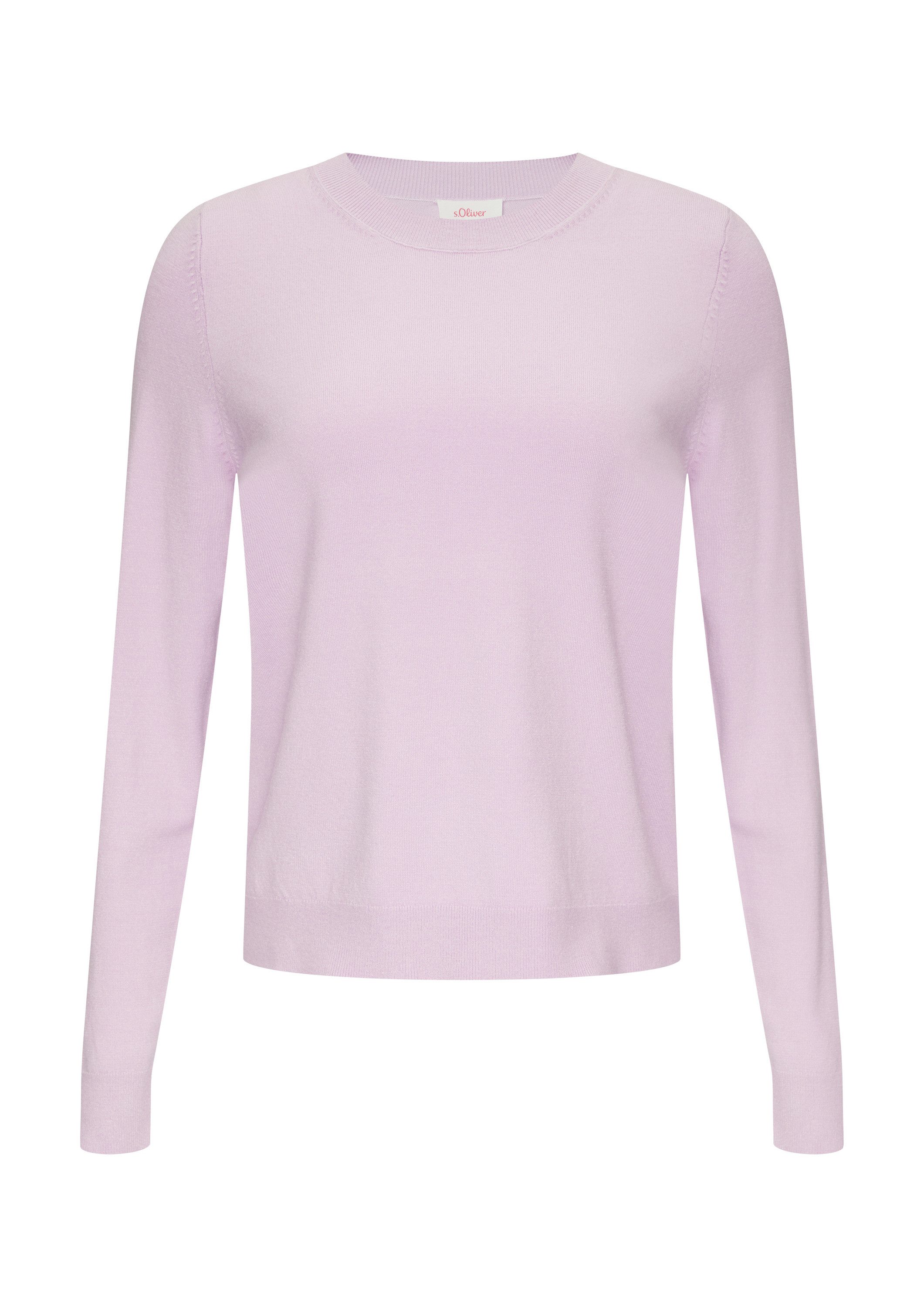 s.Oliver Longpullover Strickpullover Strickpullover aus Viskosemix günstig online kaufen