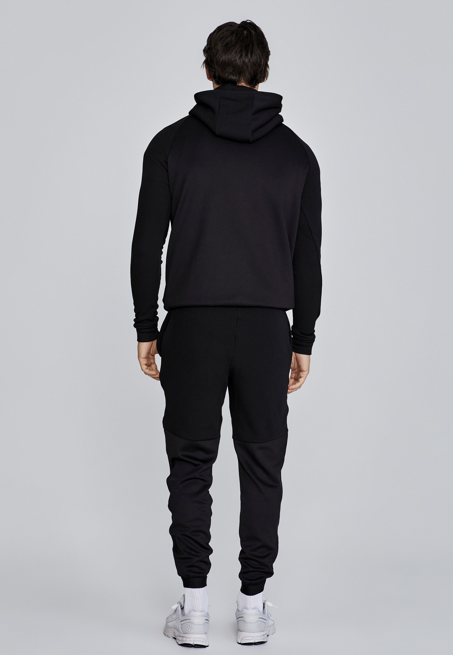 Siksilk Hoodie SikSilk Herren Schwarzer Pullover Kapuzenpullover