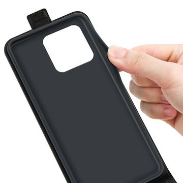 Wigento Handyhülle Für Xiaomi 13 Pro Fliptasche Schwarz Hülle Case Cover Tasche Etuis