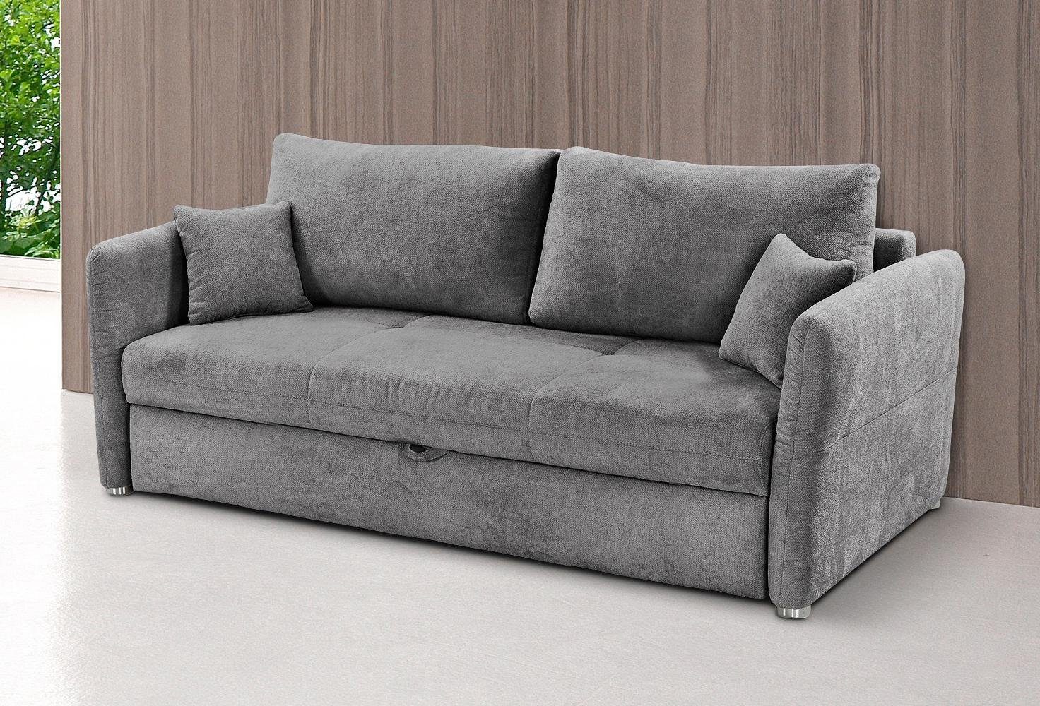 Jockenhöfer Gruppe Schlafsofa Luca, B: 166-185 cm, Liegefl. 141-163x201 cm, mit Schlaffunktion, Bettkasten & Armteilverstellung, in 2 Breiten