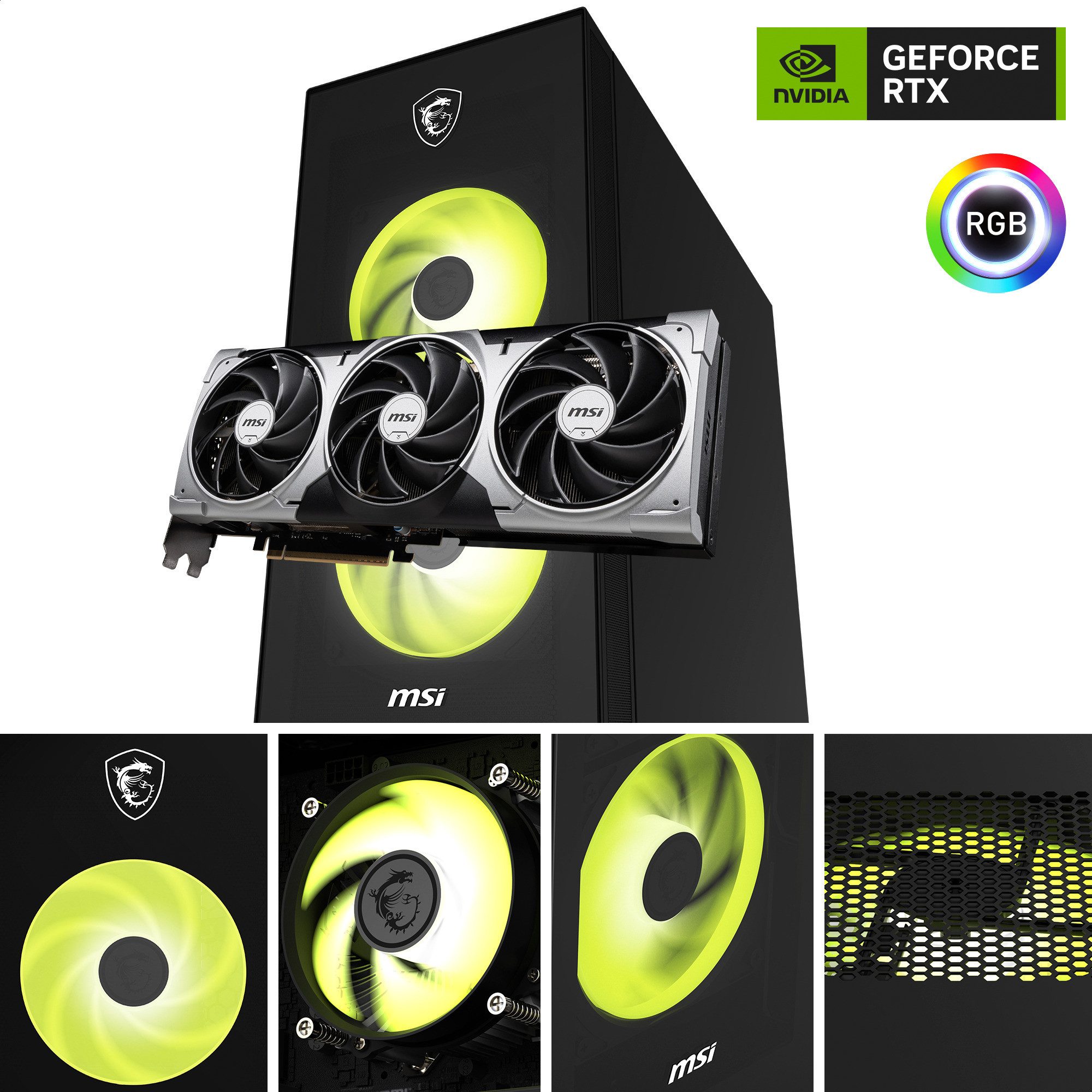 MSI MSI MAG Infinite S AI 2NVP7-001AT, Gaming-PC, PC (Intel® H810 Core Ultra 7, NVIDIA GeForce RTX 5070, 32 GB RAM)