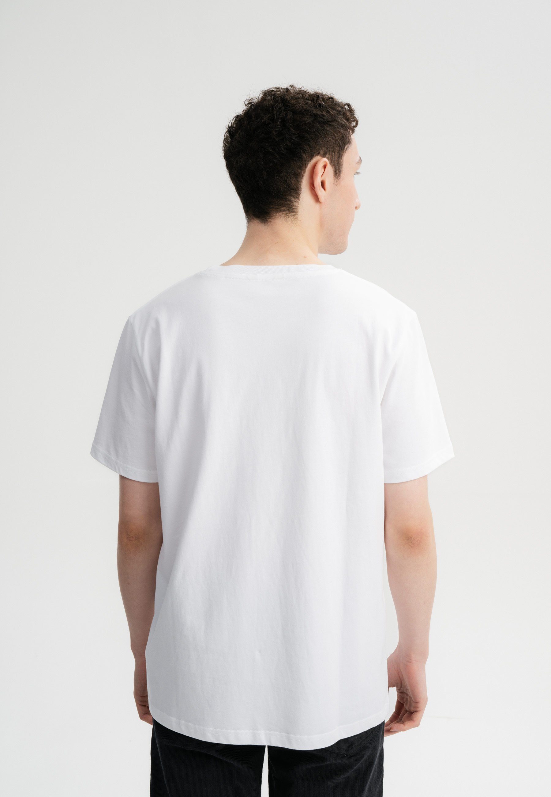 MELA weiß Kurzarmshirt Basic T-Shirt