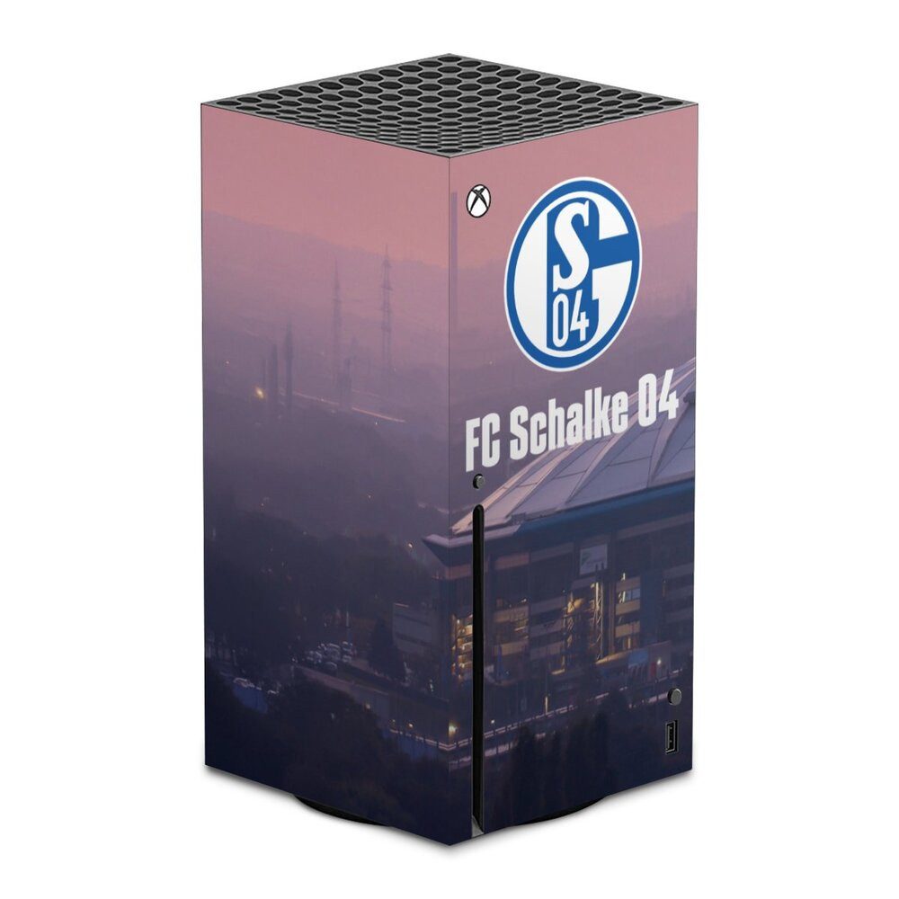 DeinDesign Konsolen-Cover Stadion FC Schalke 04 Offizielles Lizenzprodukt Schalke 04 Stadion, Microsoft Xbox Series X Skin Aufkleber Sticker Folie