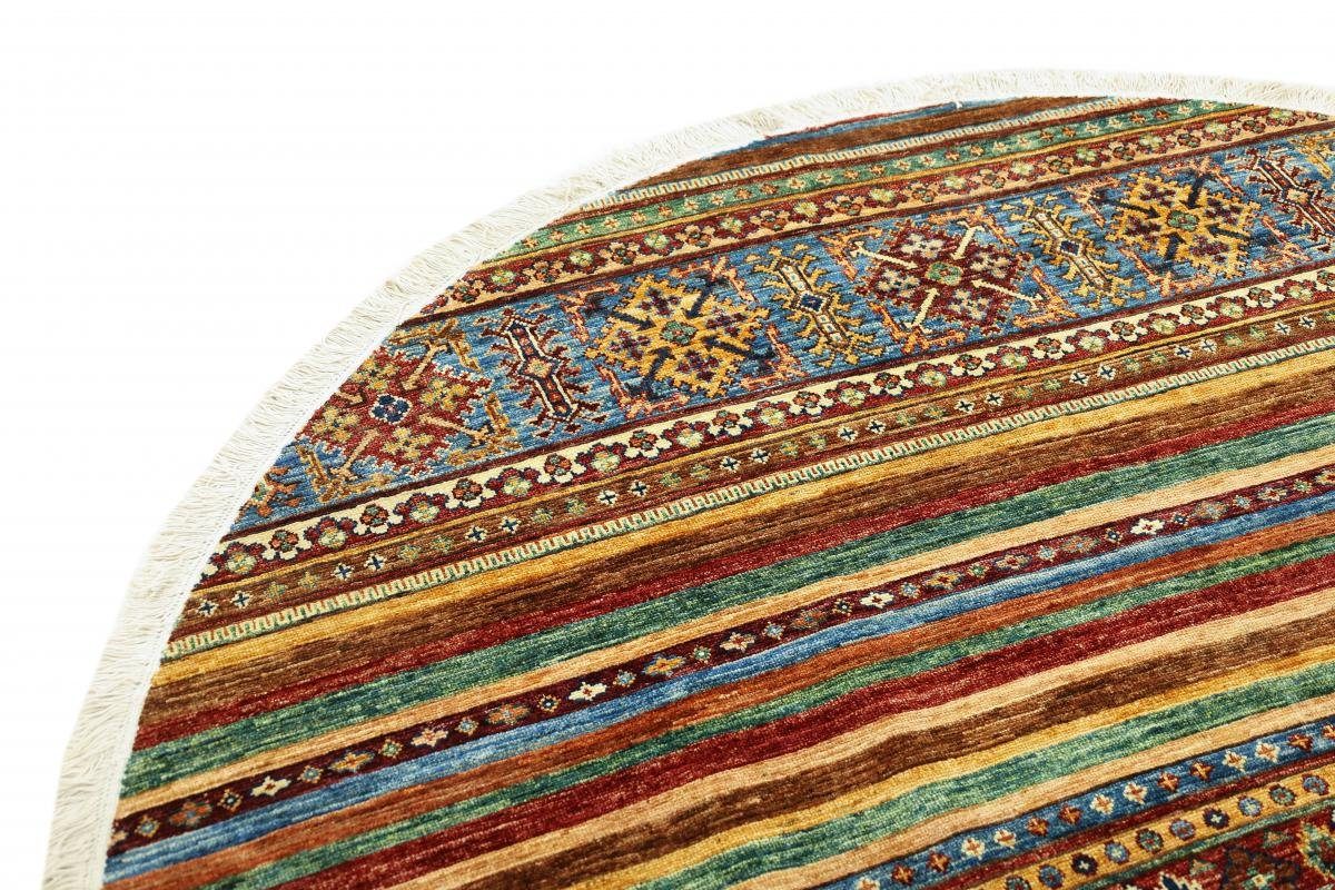 Handgeknüpfter 190x189 Shaal mm Orientteppich 5 Nain Arijana Trading, rund, Höhe: Orientteppich Rund,