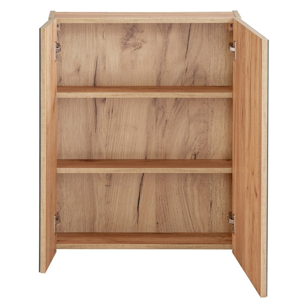 Lomadox Spiegelschrank TOSKANA-56 Badezimmer 60 cm mit LED-Beleuchtung Wota günstig online kaufen