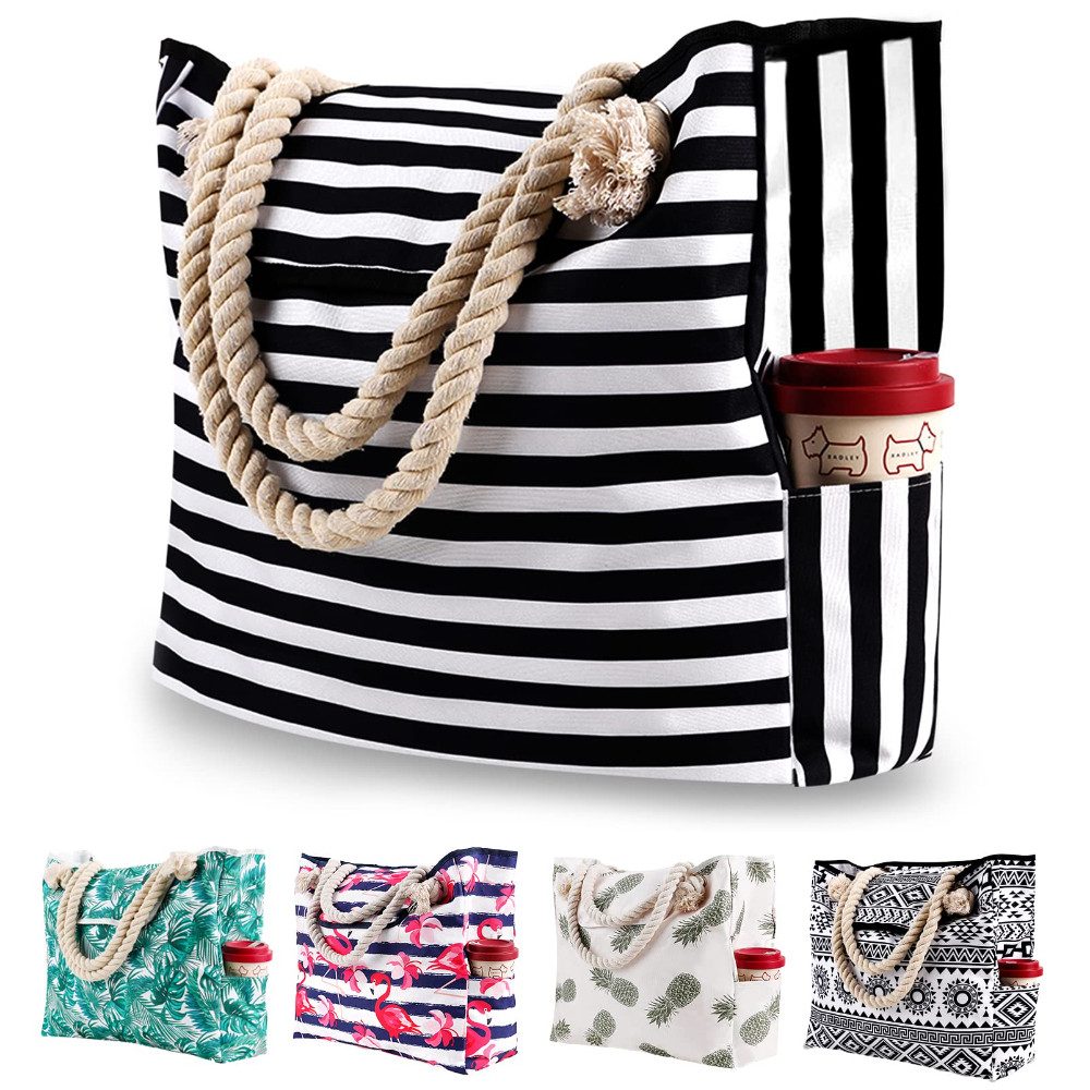 Blusmart Strandtasche Große Strandtasche für Damen mit kleiner Geldbörse (S günstig online kaufen