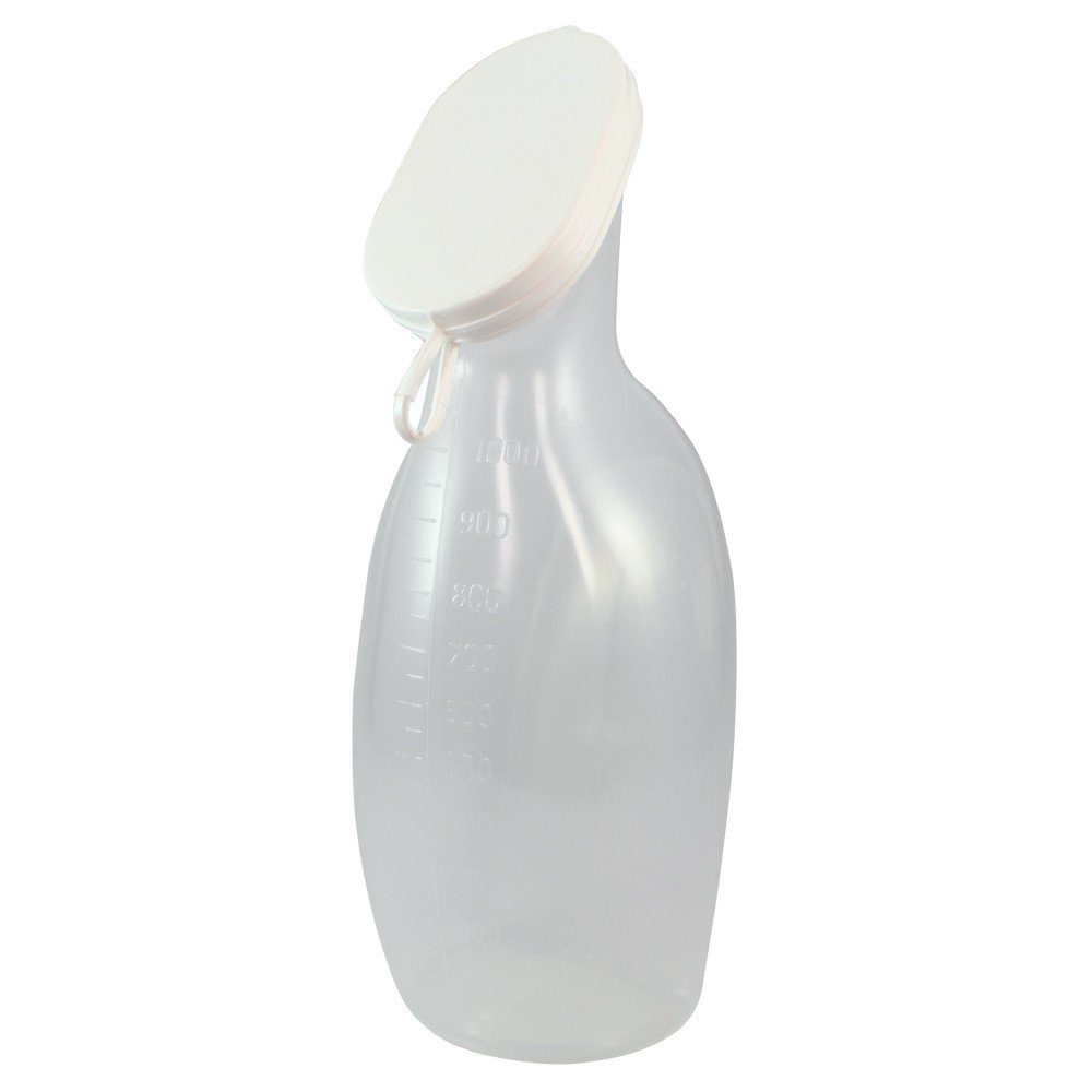 AMPri Urin-Flasche Graduierte Urinflasche speziell für Frauen, Graduiert