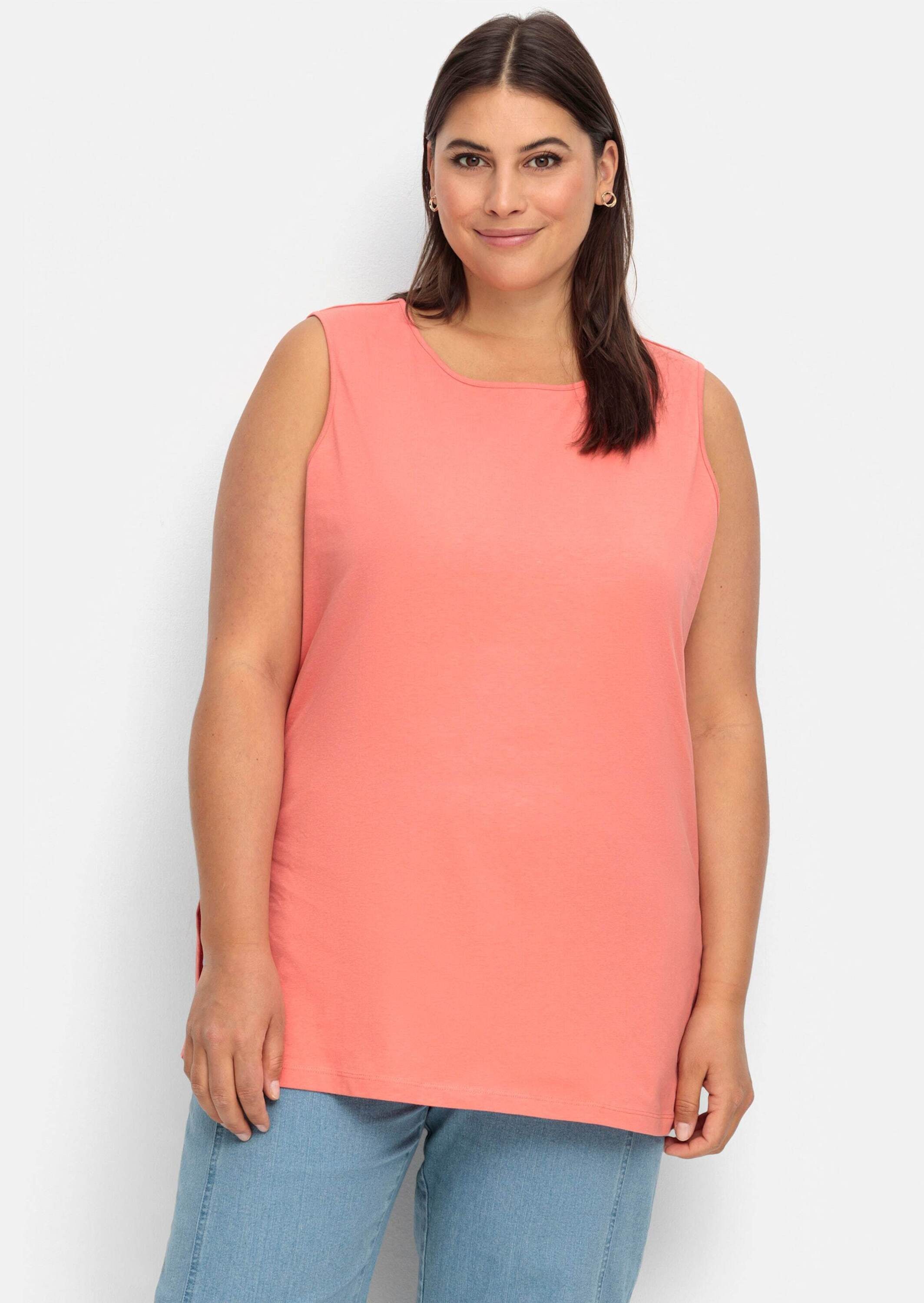 Sieh an! Shirttop Longtop Ärmellos