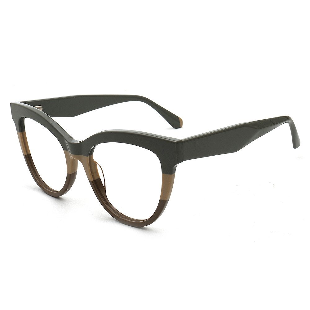 Lesebrille Damen Cat Eye Schmetterling Anti Blaulicht Oversized Mehrfarbig