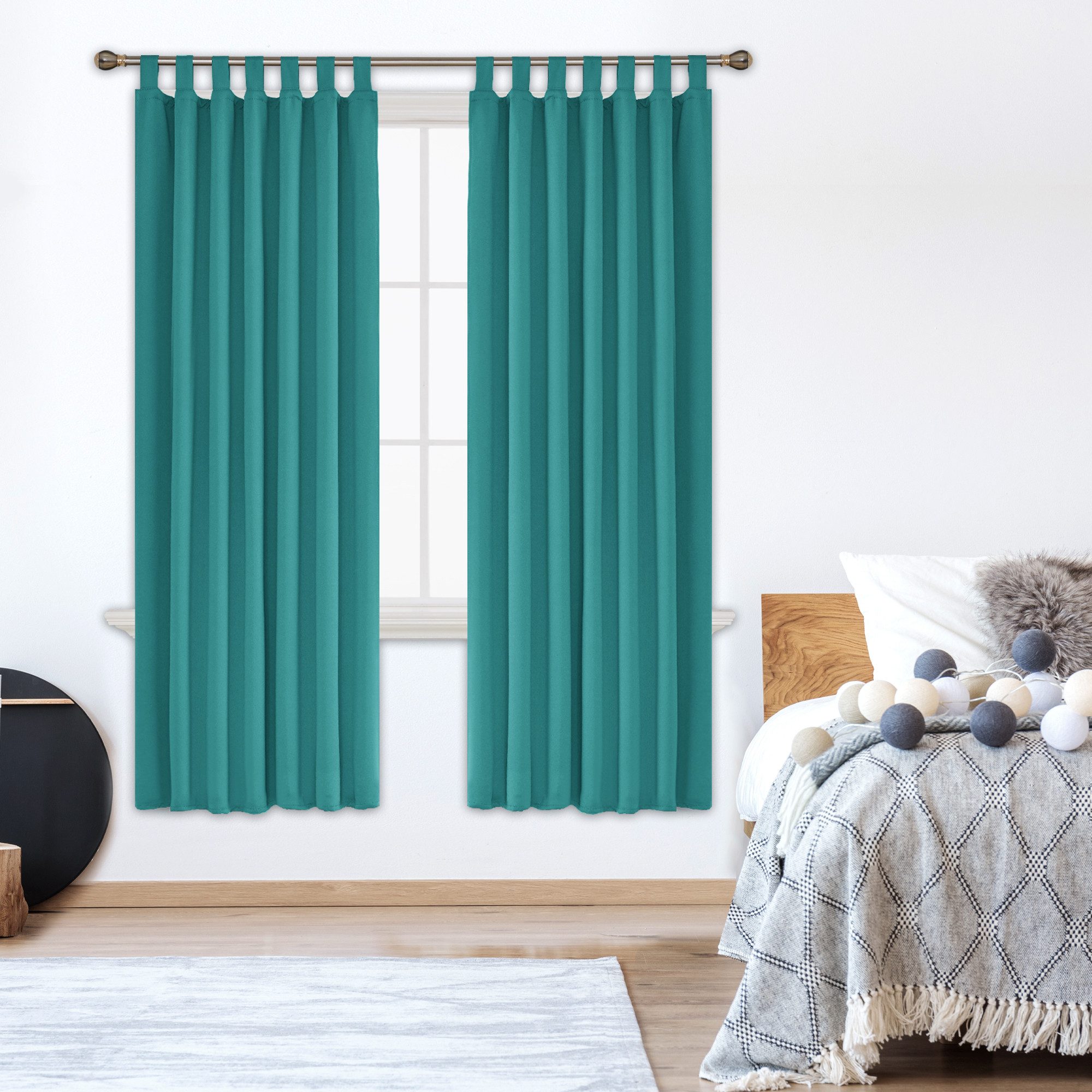 Deconovo Verdunkelungsvorhang 2er Set Blickdicht Schlaufen günstig online kaufen
