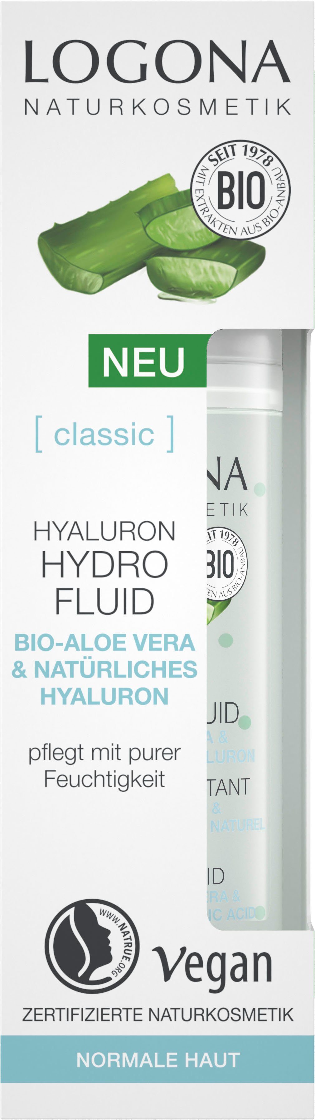 Gesichtsfluid LOGONA Hydro Fluid [classic] Logona Hyaluron
