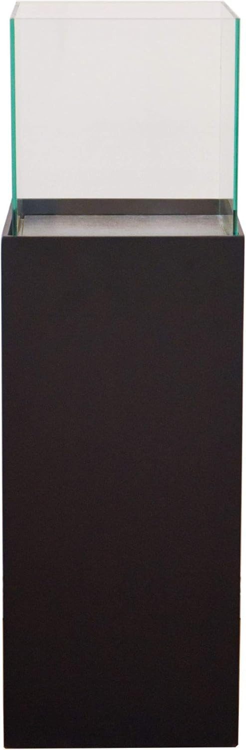 VIVANNO Bodenwindlicht Alu-Verbund CANDELA Rechteckig - Schwarz Matt (1 St), 25x25x80 cm