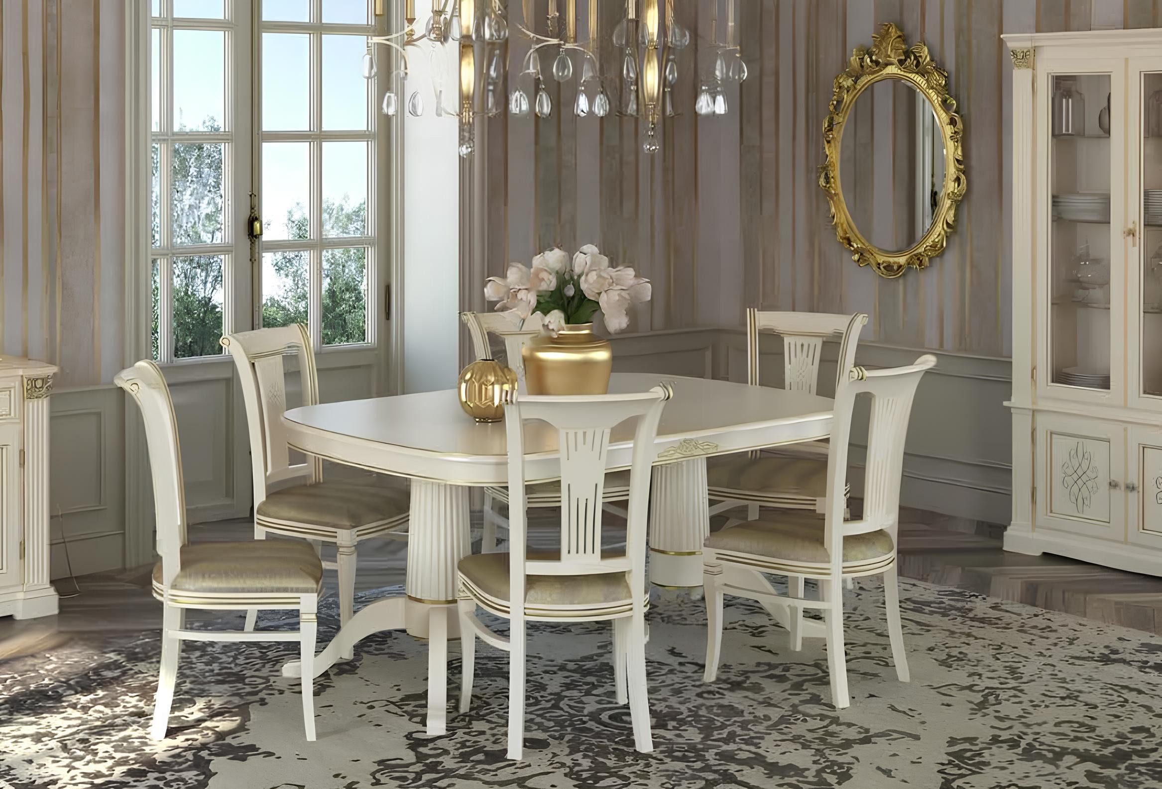 JVmoebel Esszimmerstuhl Sessel Stuhl Holz Textil Polster Esszimmer Stoff Стулья Lehnstuhl, Made in Europa