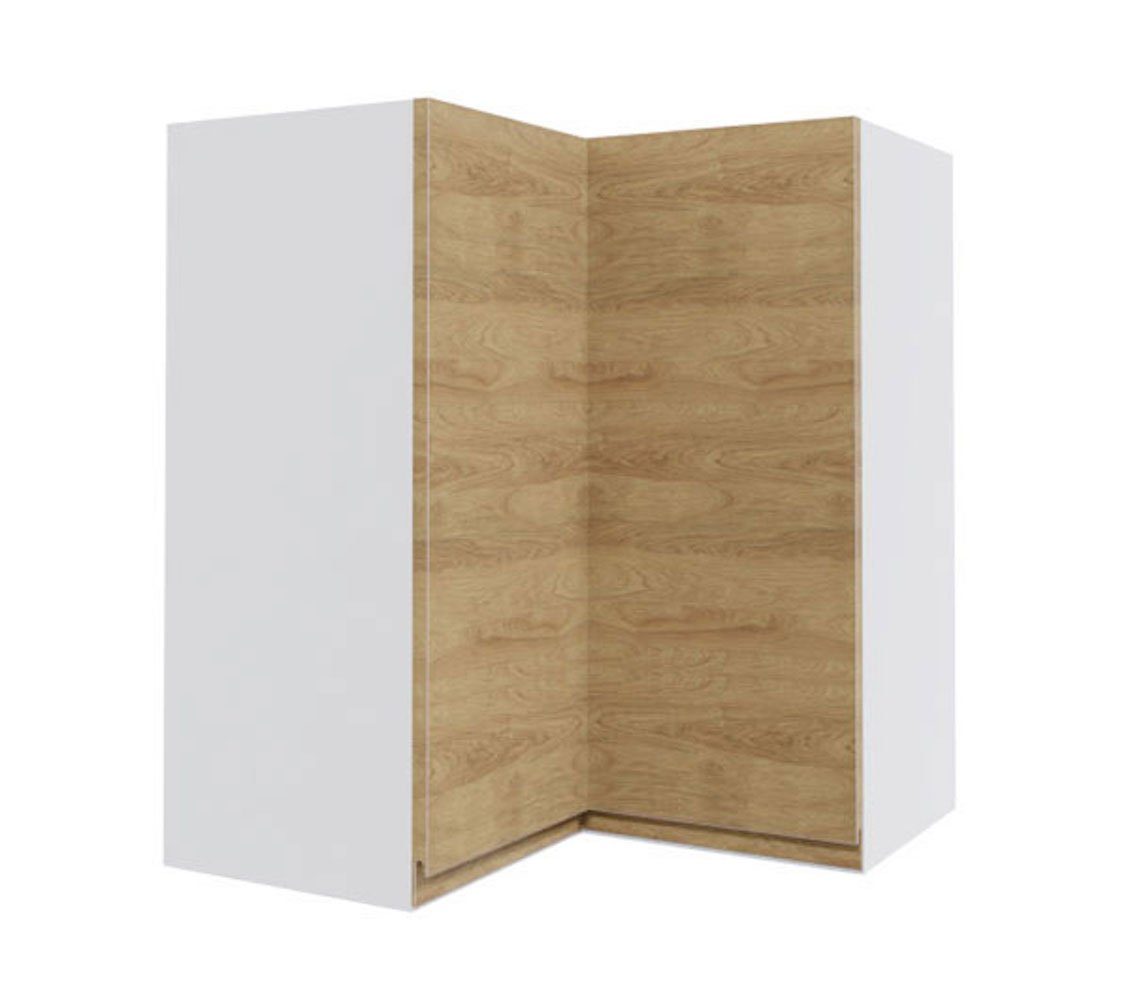 Feldmann-Wohnen Eckhängeschrank Arezzo (1-St) 60x60x72cm grifflos eiche artisan - Halifax Eiche (AZ-W12/60)