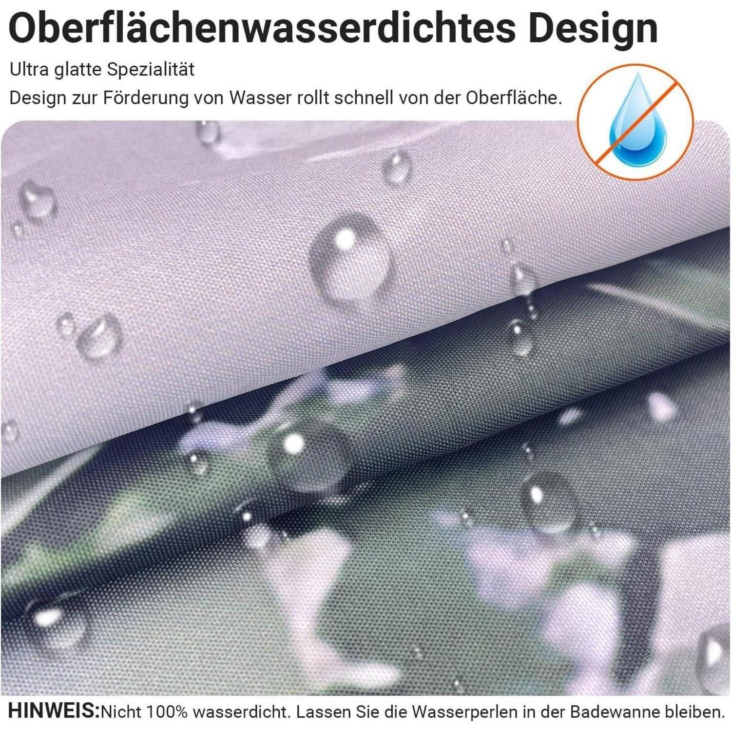 LuxusKollektion Duschvorhang Duschvorhang 180x180 Wald Multi 164 H180 x B180 cm (1er Pack)