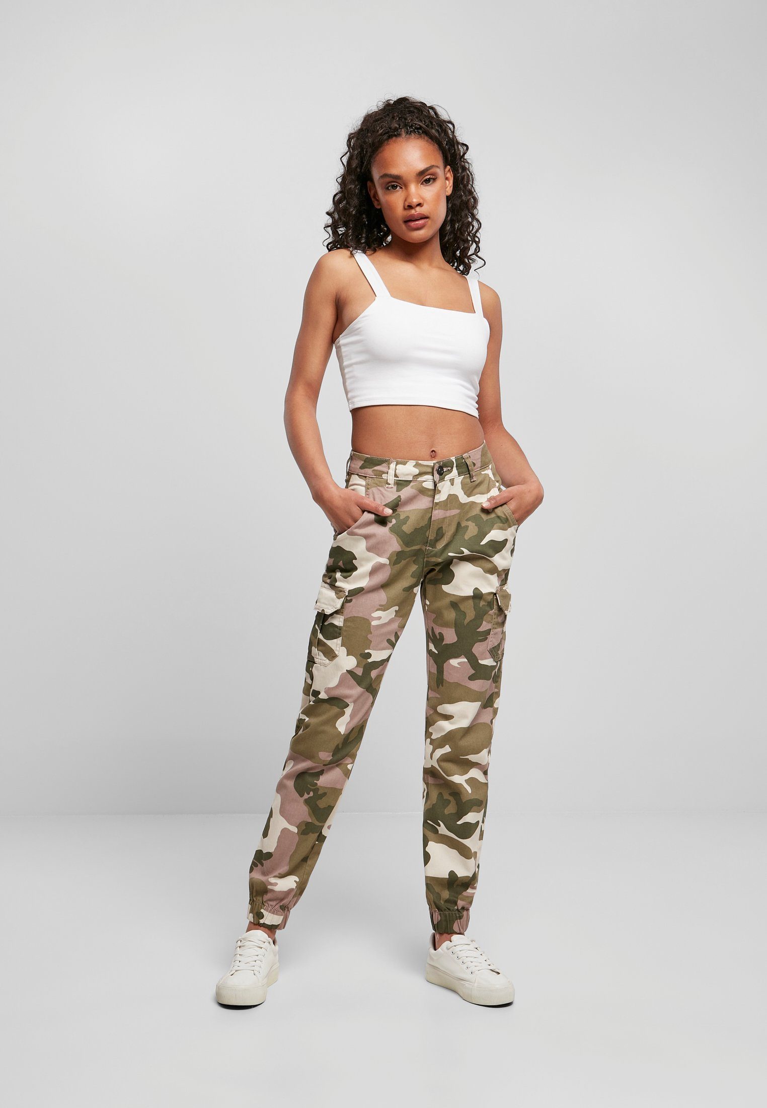 URBAN CLASSICS Cargohose TB3047 High-Waist