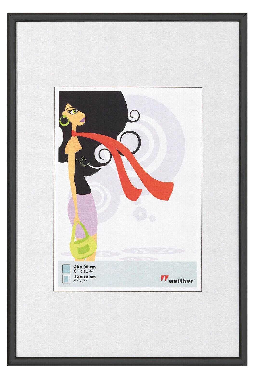 Walther Bilderrahmen Kunststoffrahmen KV835B New Lifestyle 28x35cm schw
