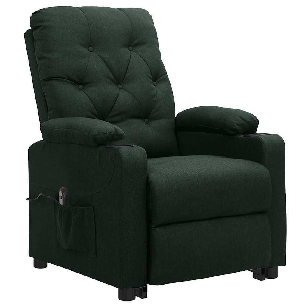 vidaXL Sessel Aufstehsessel Dunkelgrün Stoff (1-St) günstig online kaufen