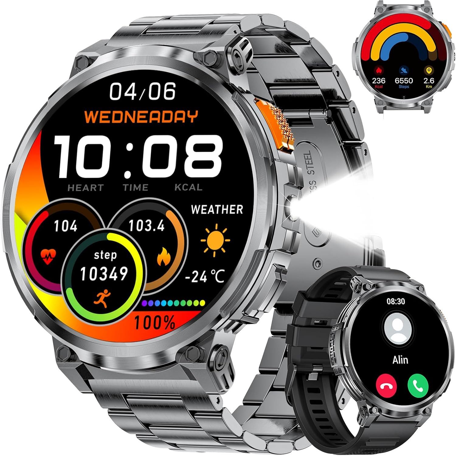 BENYAR FV6-H Smartwatch (4,6 cm, android ios)