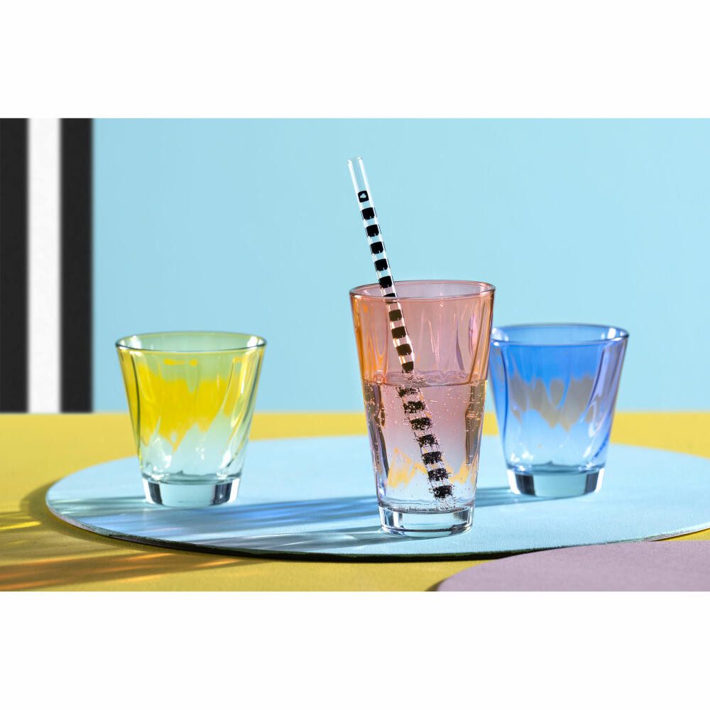 LEONARDO Glas Twist Rot 300 ml, Glas