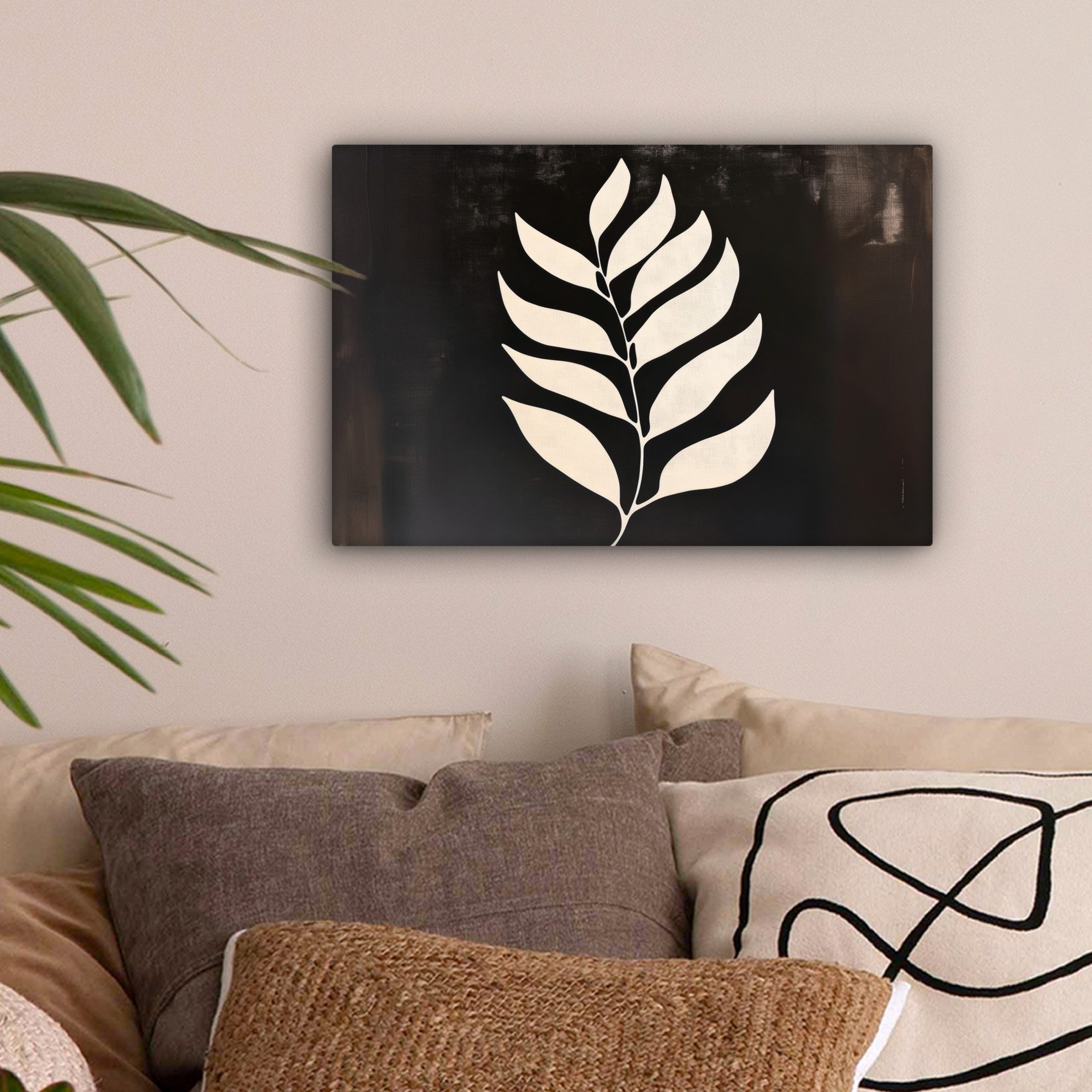 OneMillionCanvasses® Leinwandbild Klinge - Weiß - Minimalistisch, Fotodruck günstig online kaufen