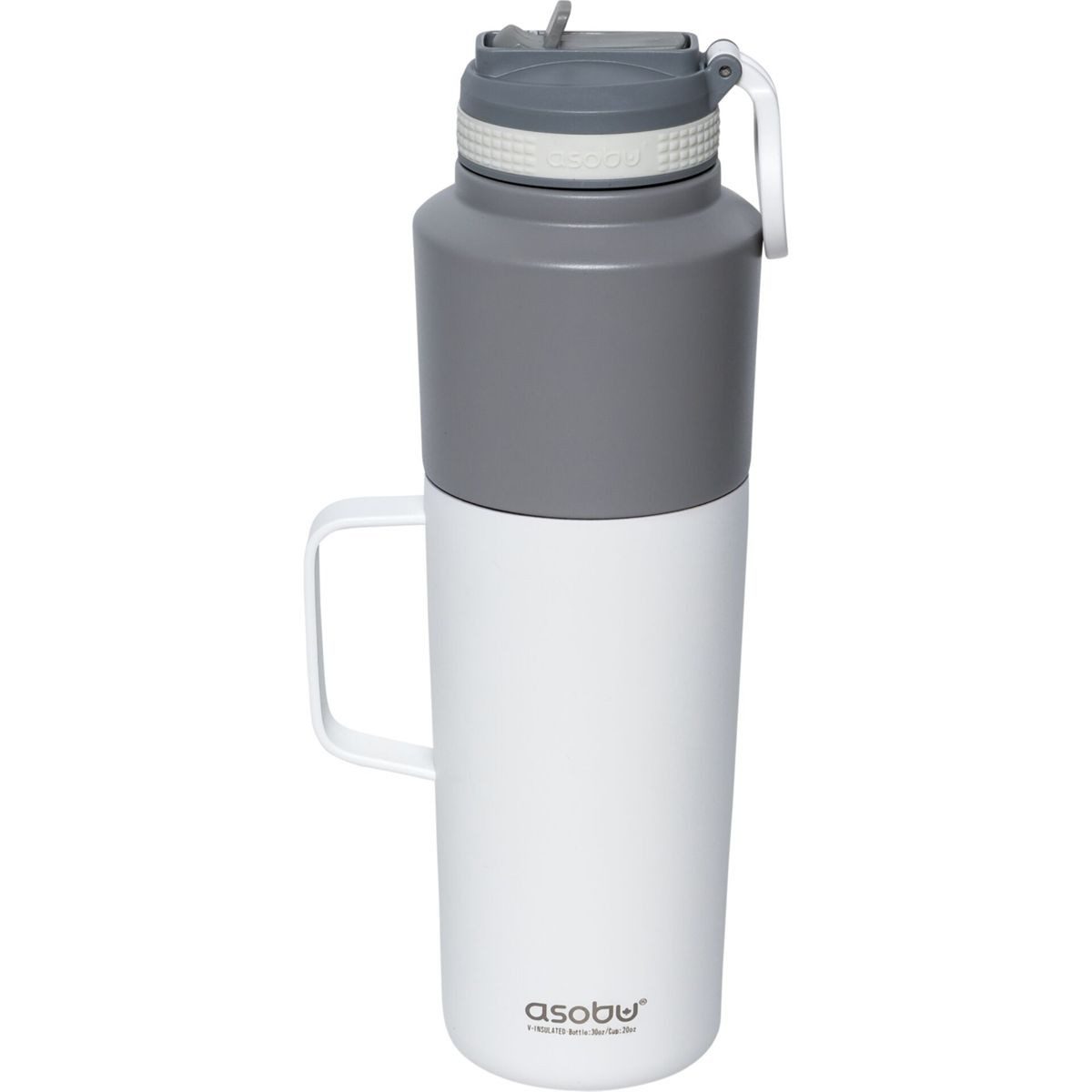 ASOBU Trinkflasche Twin Pack Bottle with Mug 0.9 L + 0.6 L