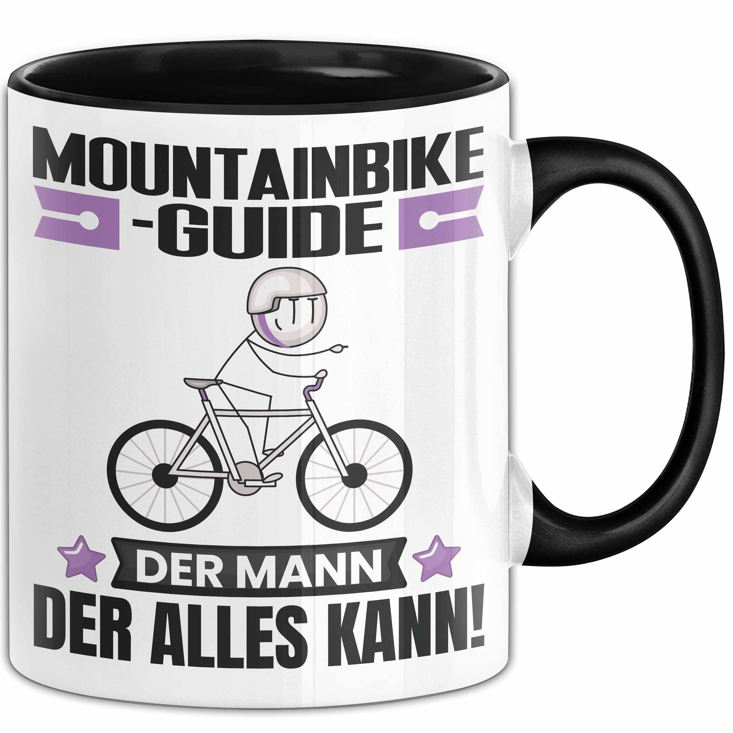 Trendation Tasse Mountainbike-Guide Tasse Geschenk für Mountainbike-Guide Der Mann Der, Keramik