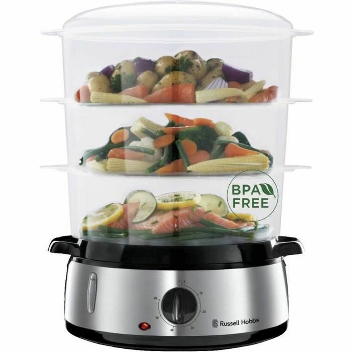 RUSSELL HOBBS Dampfgarer, Multifunktions-Dampfgarer Russell Hobbs 19270-56 Schwarz Edelstahl