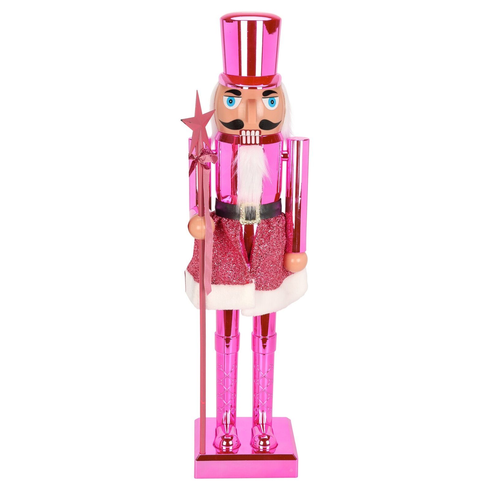 60 St), HTI-Living Weihnachtsfigur Weihnachtsfigur Pink Nussknacker cm 1 (Stück,