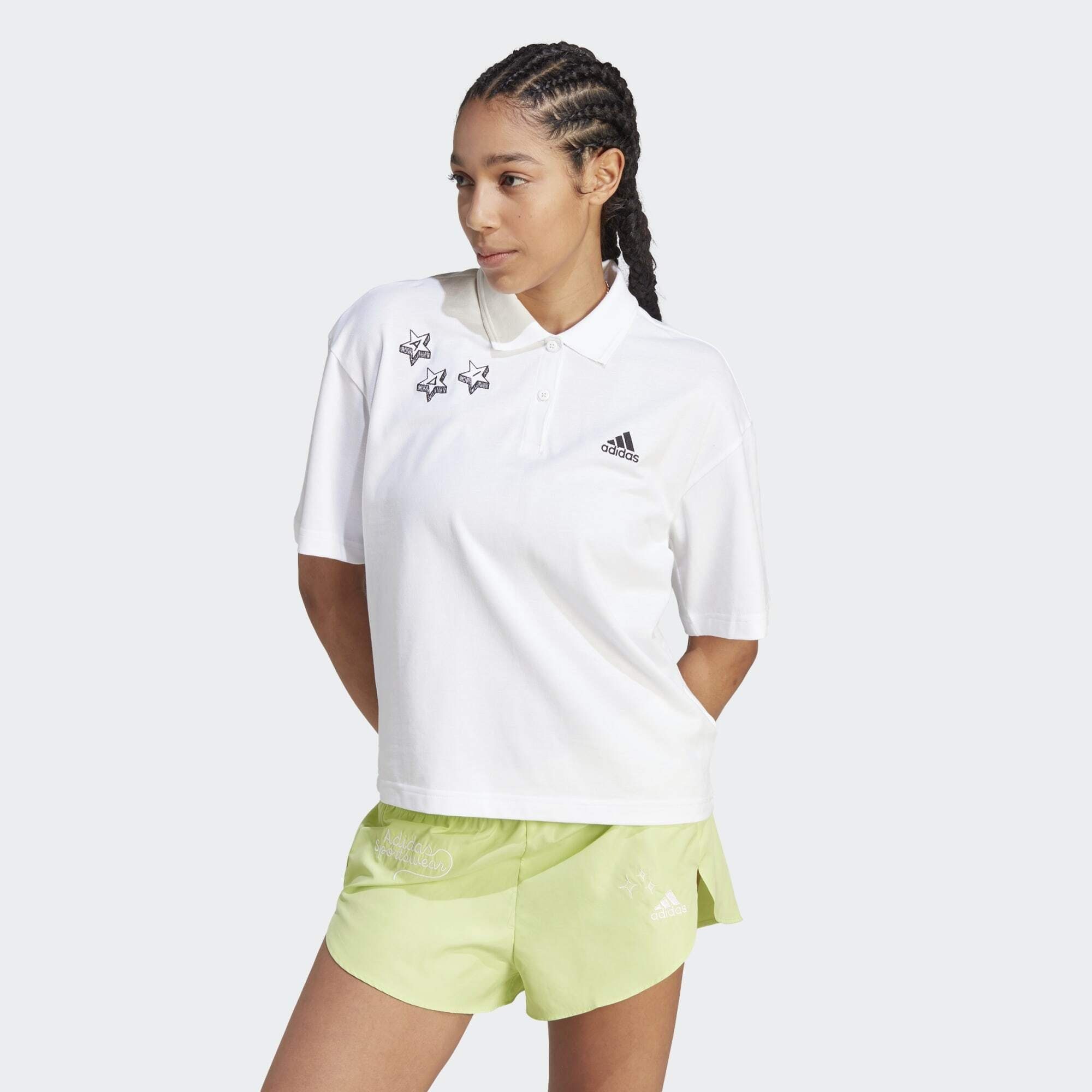 adidas Sportswear T-Shirt SCRIBBLE EMBROIDERY POLOSHIRT