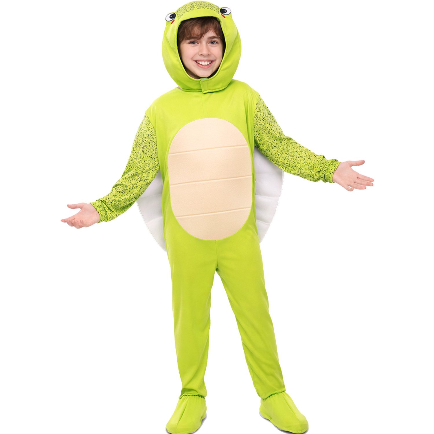 Fyasa Kostüm Schildkröte Overall für Kinder Halloween Karneval Fasching