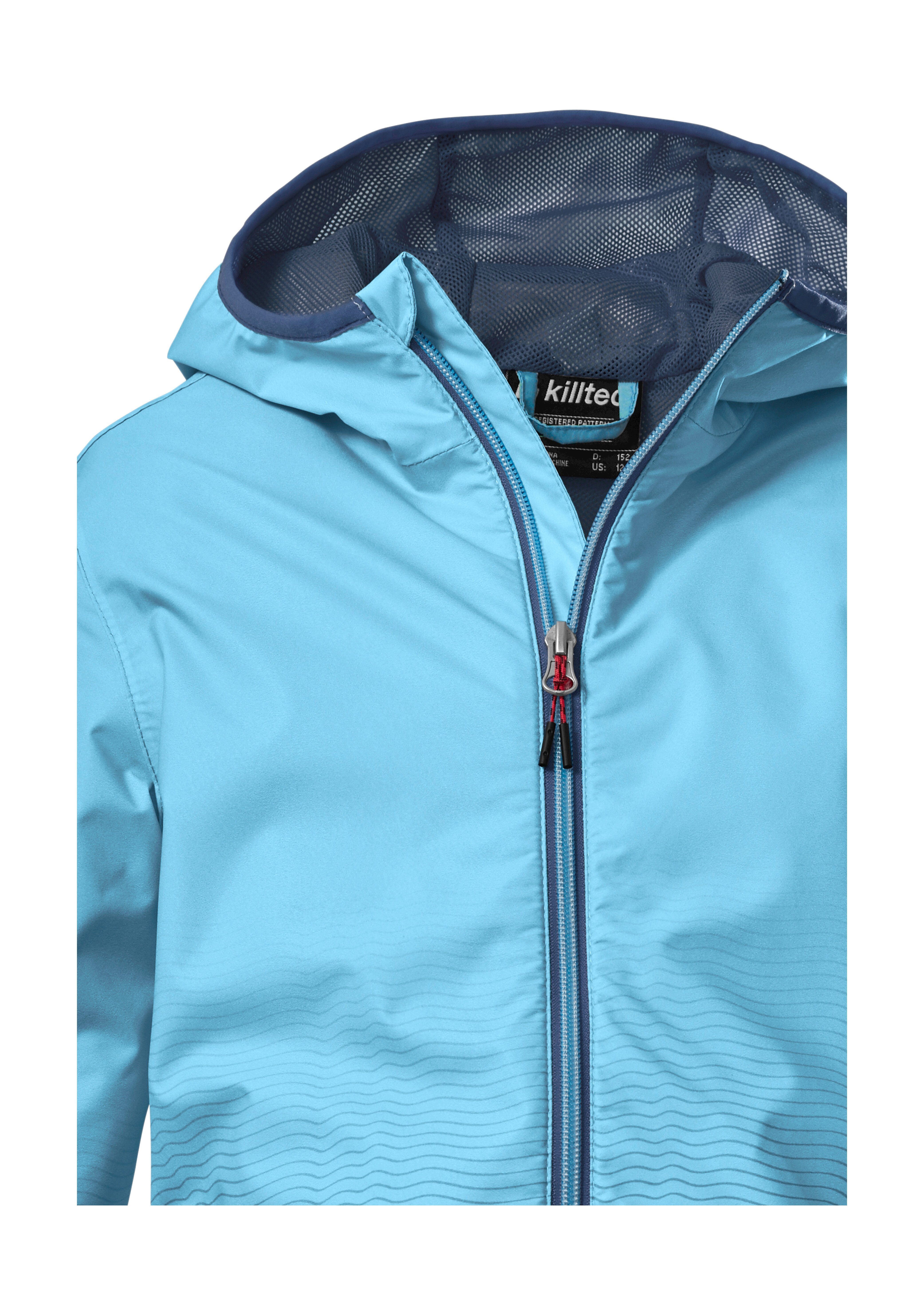 Killtec Outdoorjacke KOS 211 GRLS JCKT Winddichte, wasserdichte Mädchenjacke, klein verpackbar, reflektierend