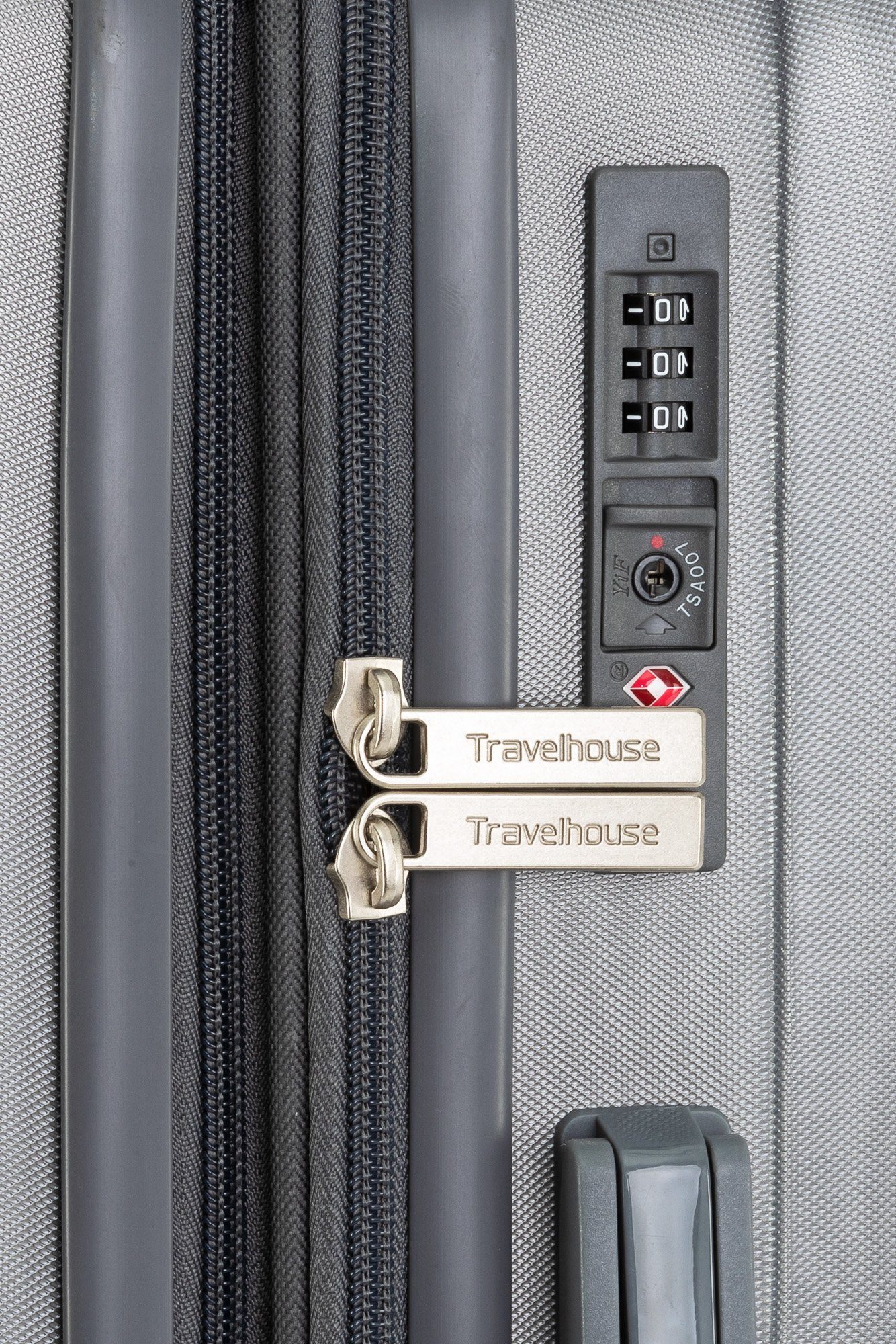 Travelhouse Hartschalen-Trolley Porto, 4 Rollen, Dehnfalte +15% Volumen, robuste Reißverschlüsse, große Rollen