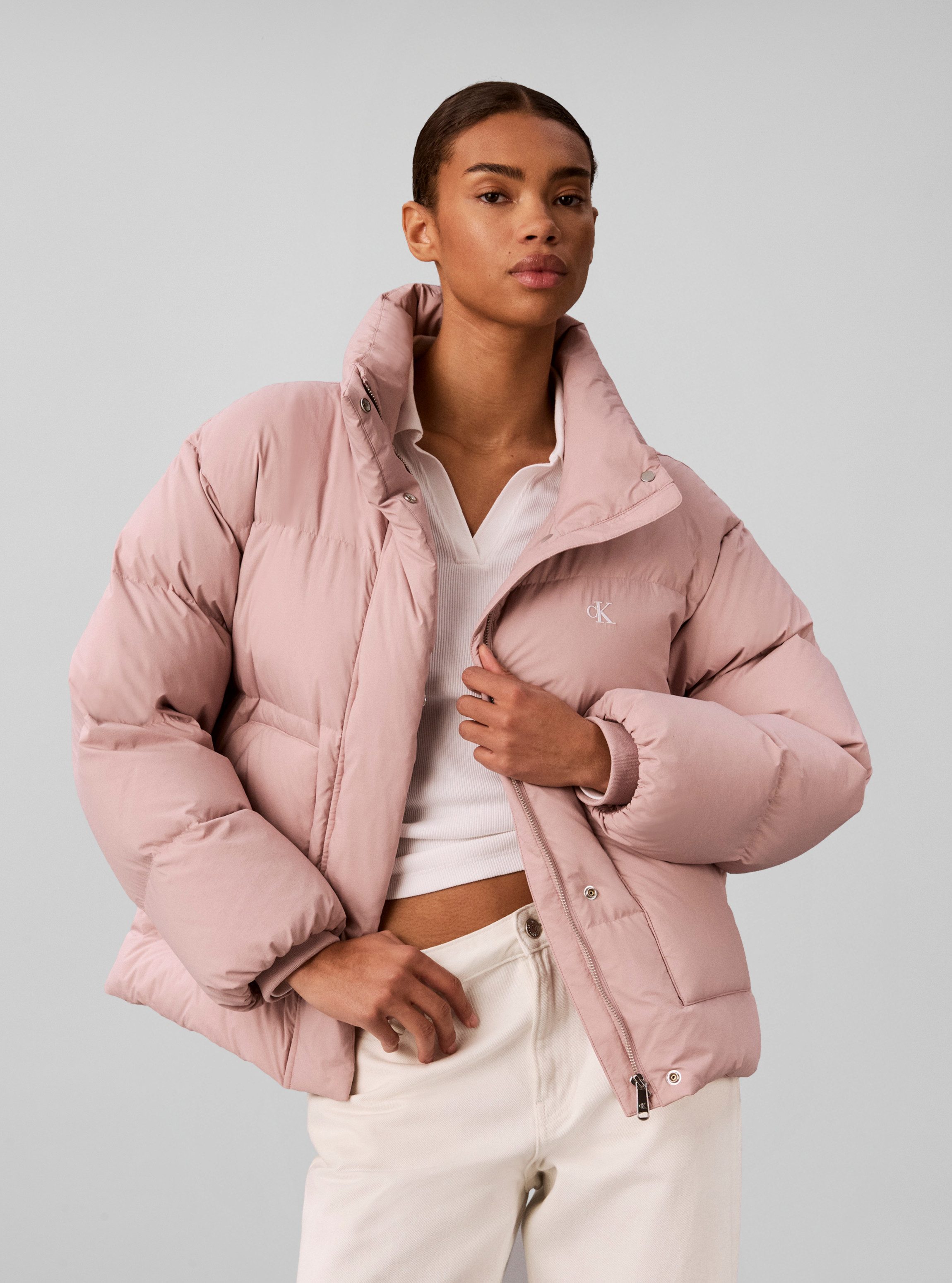 Calvin Klein Jeans Steppjacke RELAXED STAND COLLAR DOWN Regular fit mit Stehkragen