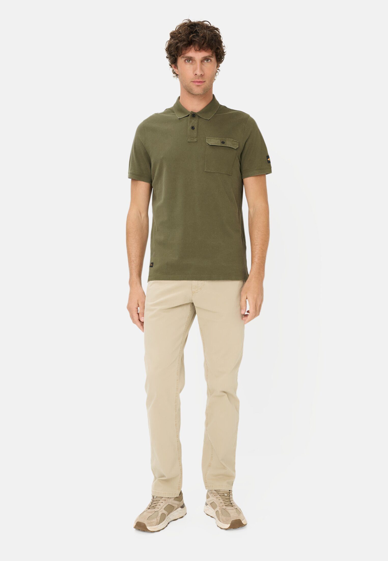 camel active Poloshirt aus reiner Baumwolle Kurzarm Shirts_Poloshirt