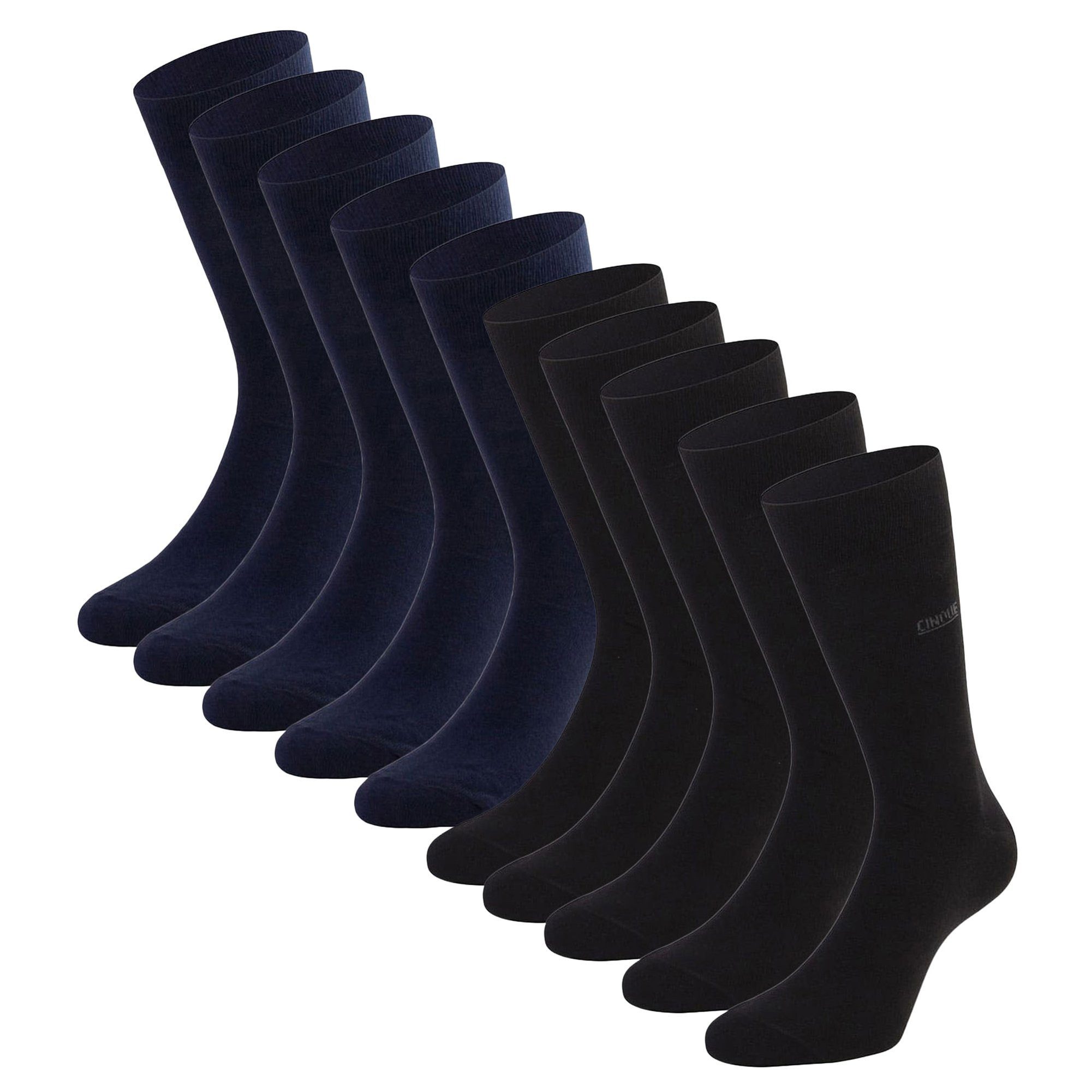 Cinque Kurzsocken Herren Socken 10er Pack Baumwolle Business 10P (Packung, 10er Pack)