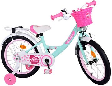 T&Y Trade Kinderfahrrad 18 Zoll Fahrrad Kinder Mädchen Fahrrad Mädchenfahrrad Rad Ashley 31836, 1 Gang, Rücktrittbremse, Gepäckträger, Stützräder, Korb, Seitenständer