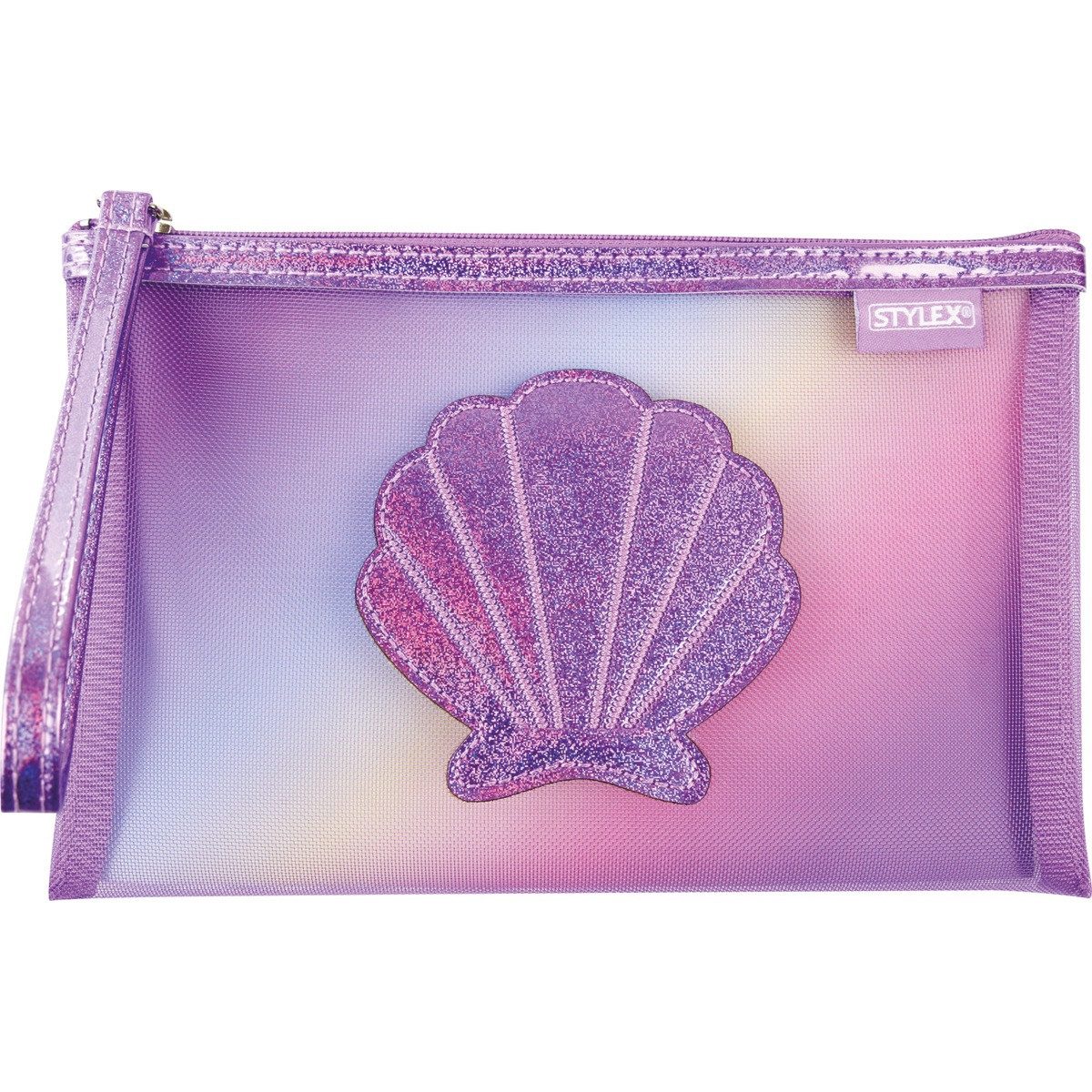 STYLEX Federmäppchen STYLEX Schlamper Mermaid Netzoptik lila