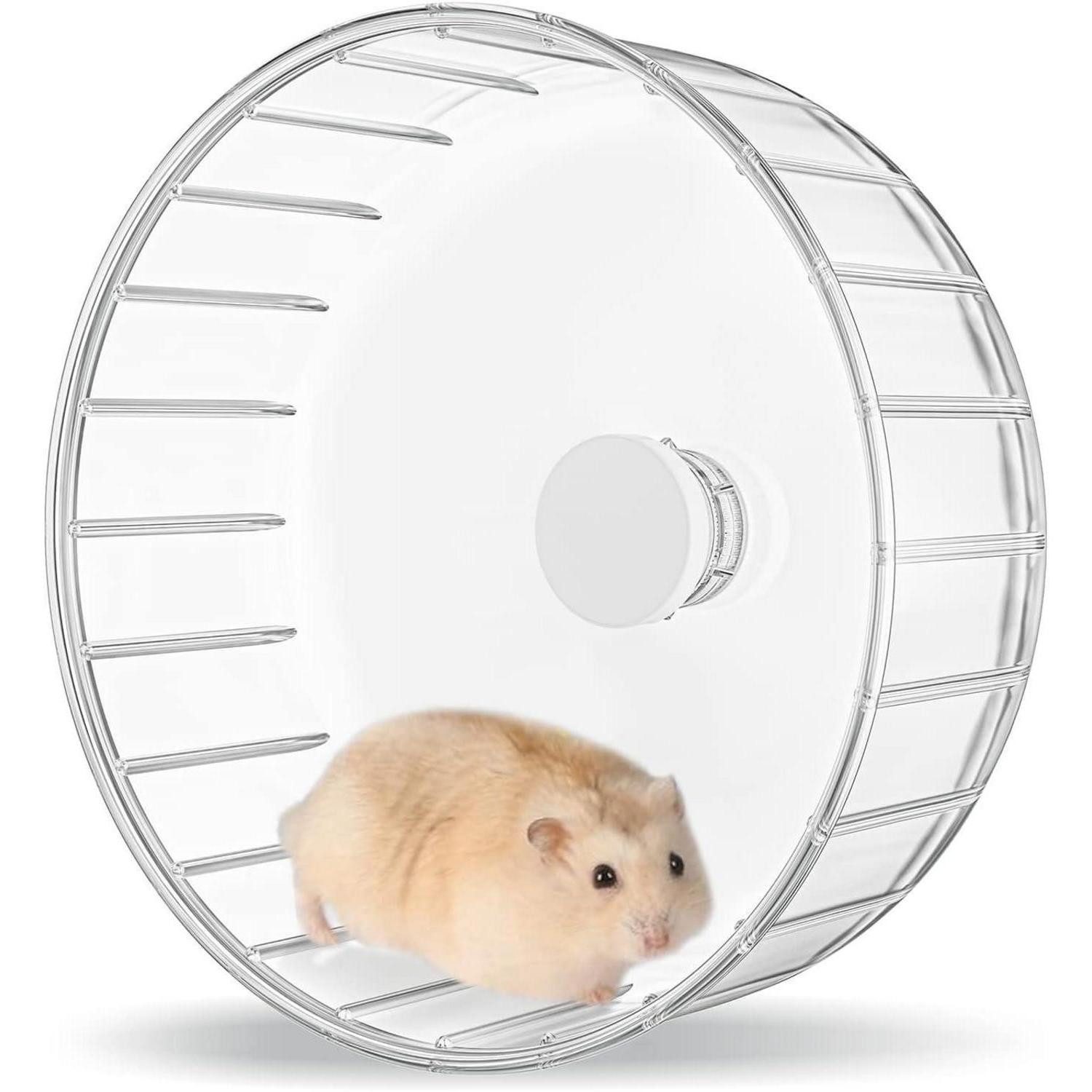 LuxusKollektion Tierlaufrad Transparentes Hamsterrad Laufrad 18cm leise für Hamster Chinchillas